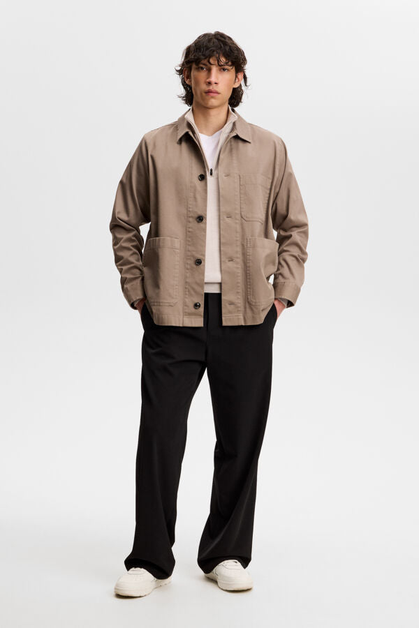 Kiyan Quarter Zip Sweater / Moonbeam Melange