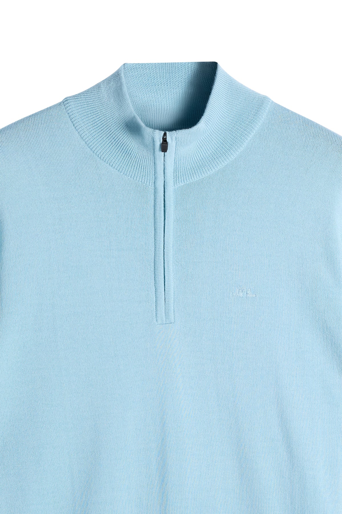 Kiyan Quarter Zip Sweater in Forget-Me-Not by J.Lindeberg