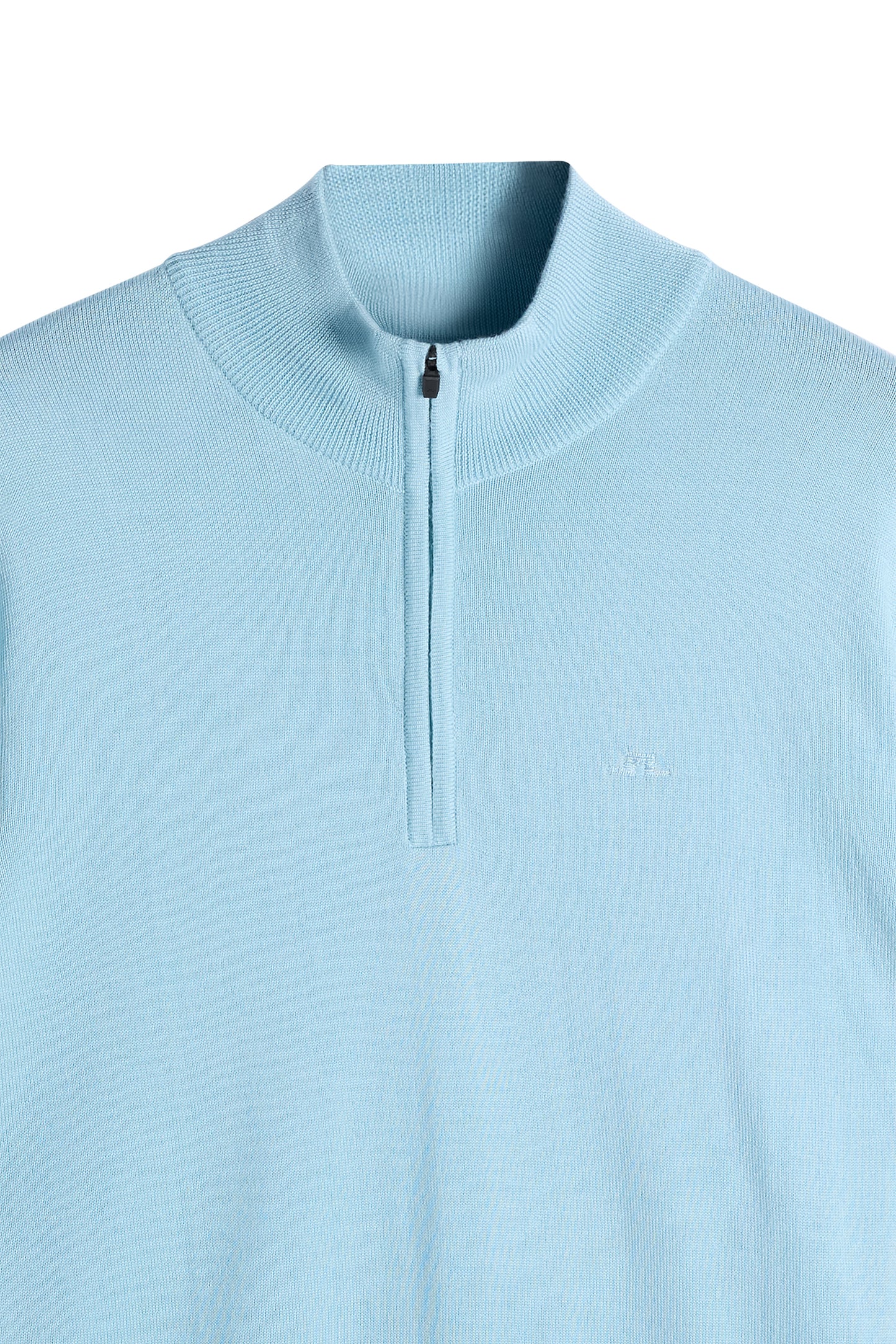 Kiyan Quarter Zip Sweater in Forget-Me-Not by J.Lindeberg