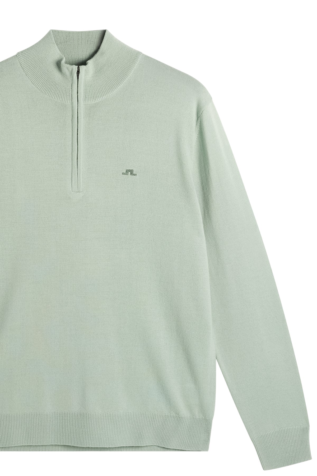 Kiyan Quarter Zip Sweater in Jadeite by J.Lindeberg