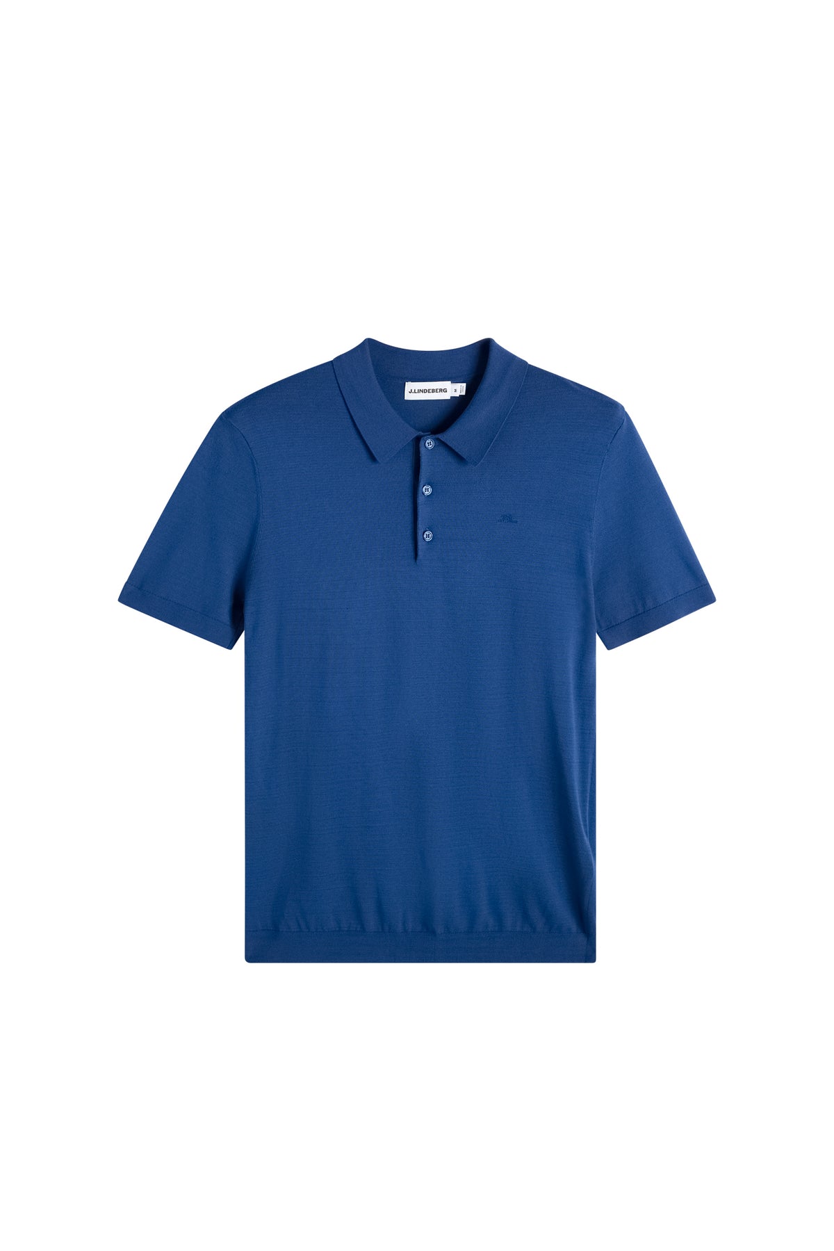 Ridge Knitted Polo in Estate Blue by J.Lindeberg