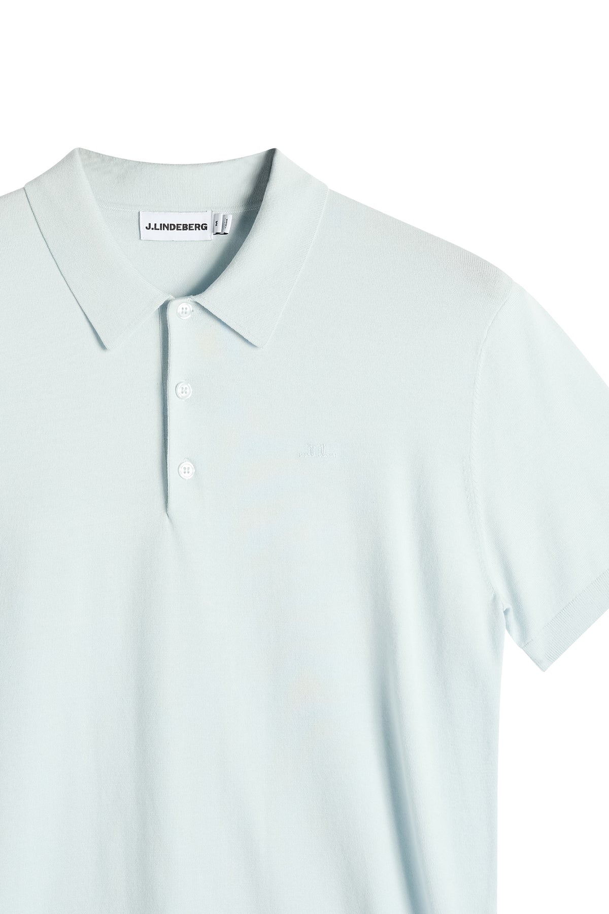Ridge Knitted Polo in Skywriting by J.Lindeberg