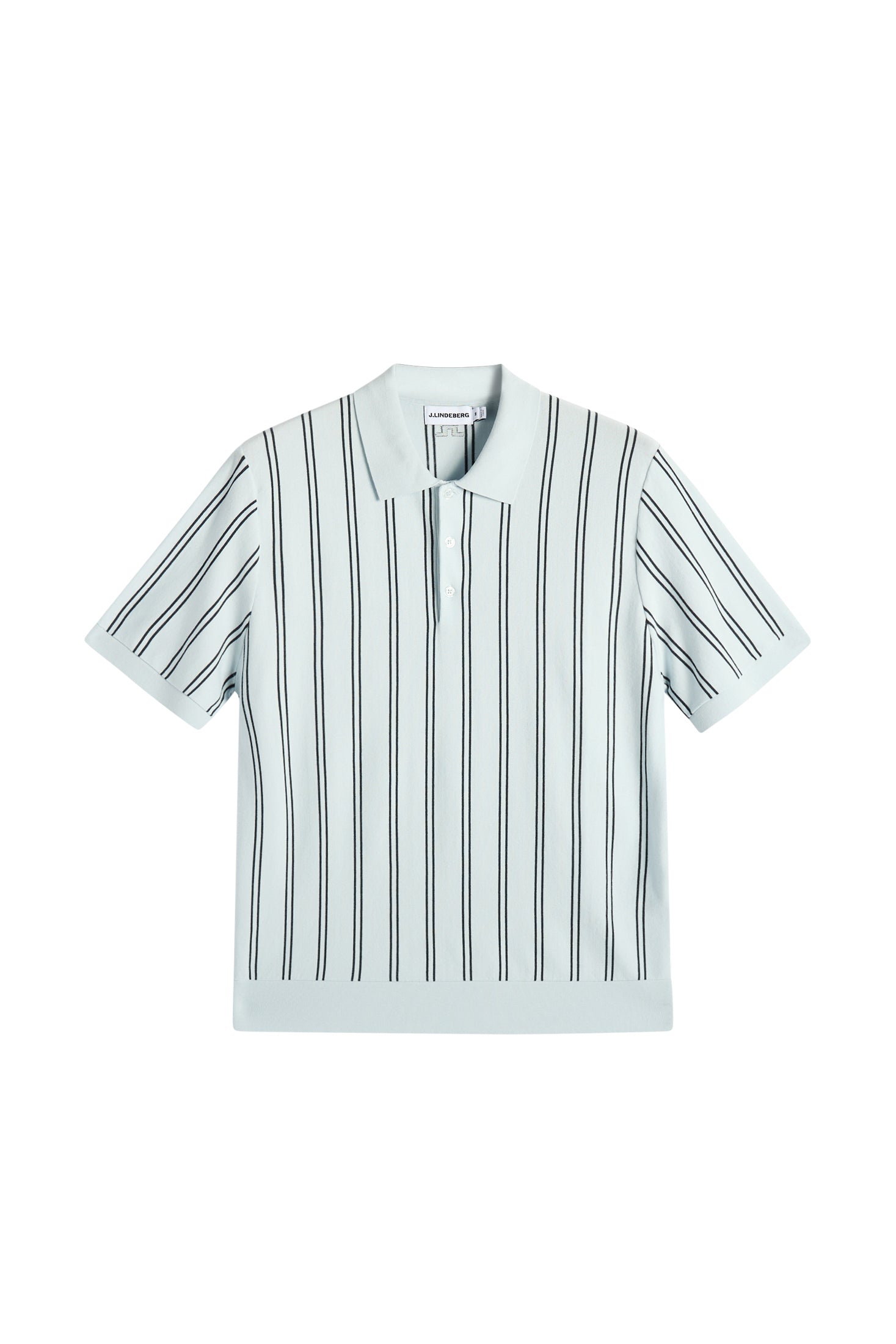 Reymond Stripe Knit Polo / Skywriting | J.Lindeberg Official