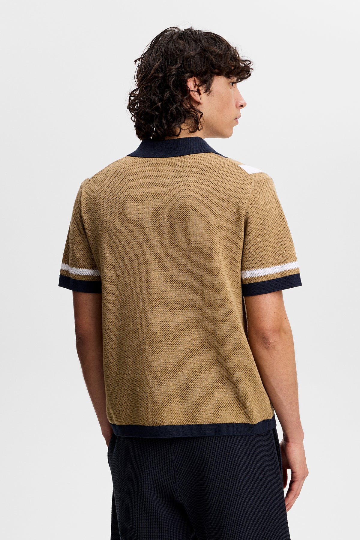 Remus Resort Collar Knit Polo in Kelp by J.Lindeberg