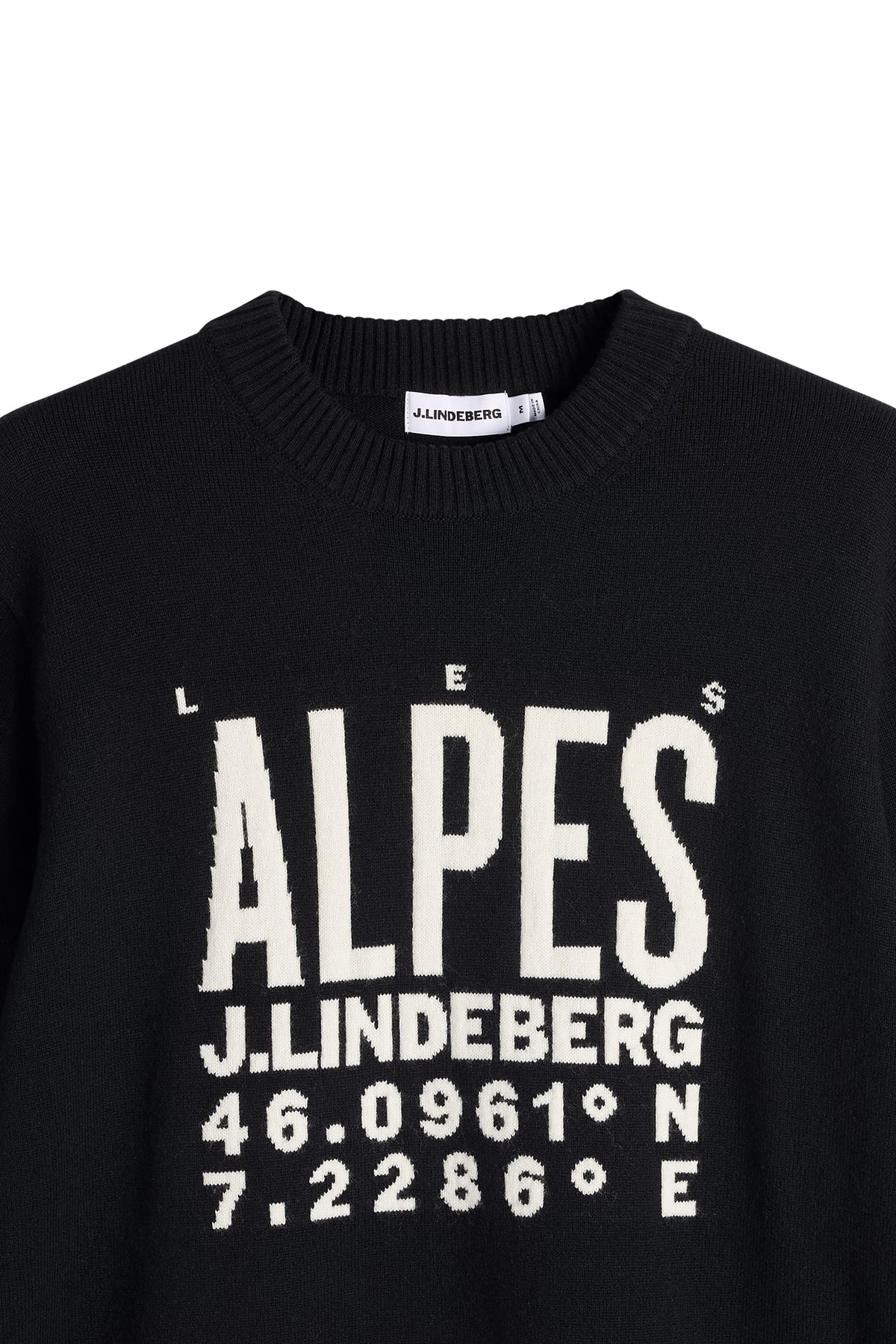 William Knitted Sweater in Black by J.Lindeberg