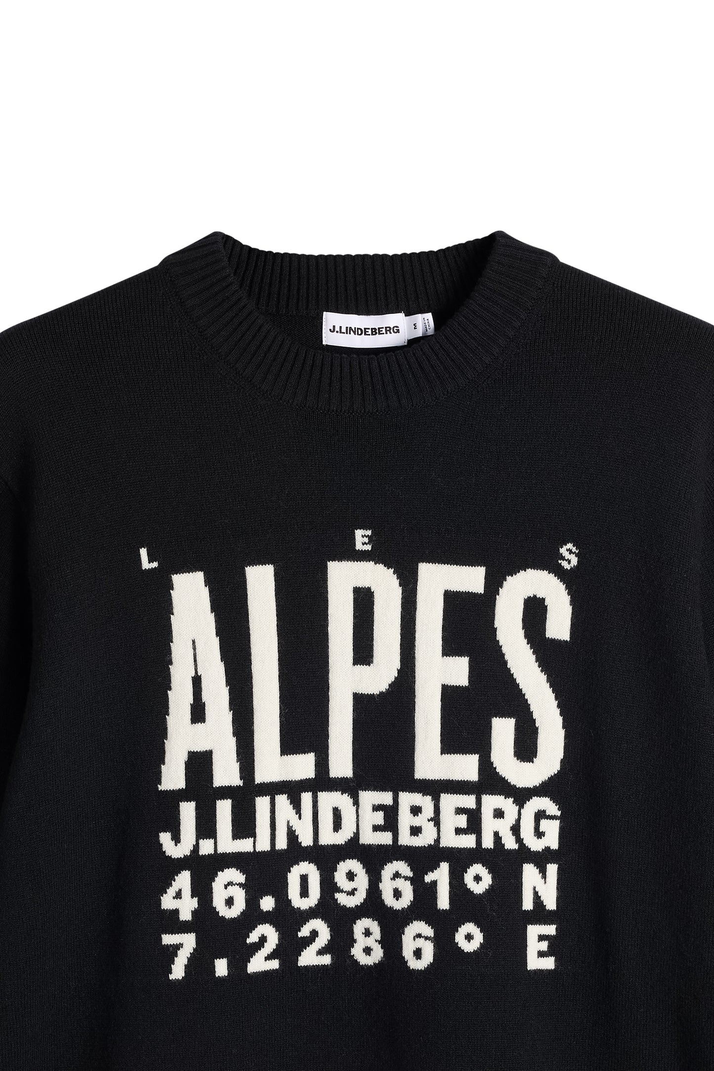 William Knitted Sweater in Black by J.Lindeberg