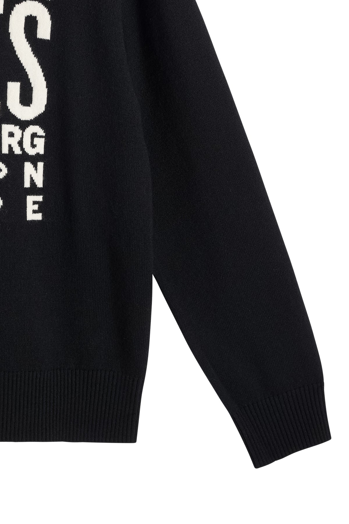 William Knitted Sweater in Black by J.Lindeberg