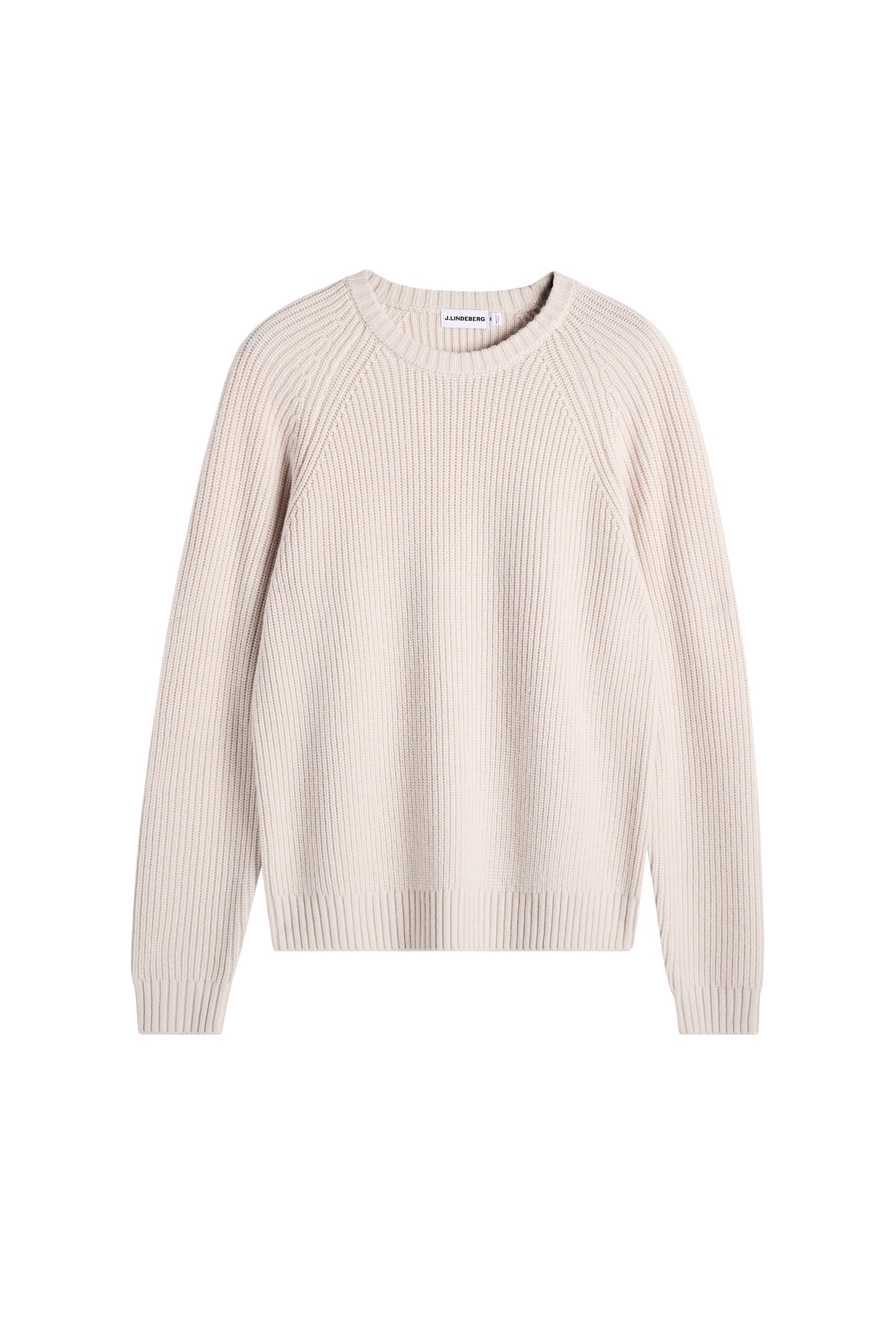 Hallow Knitted Crew Neck in Moonbeam by J.Lindeberg
