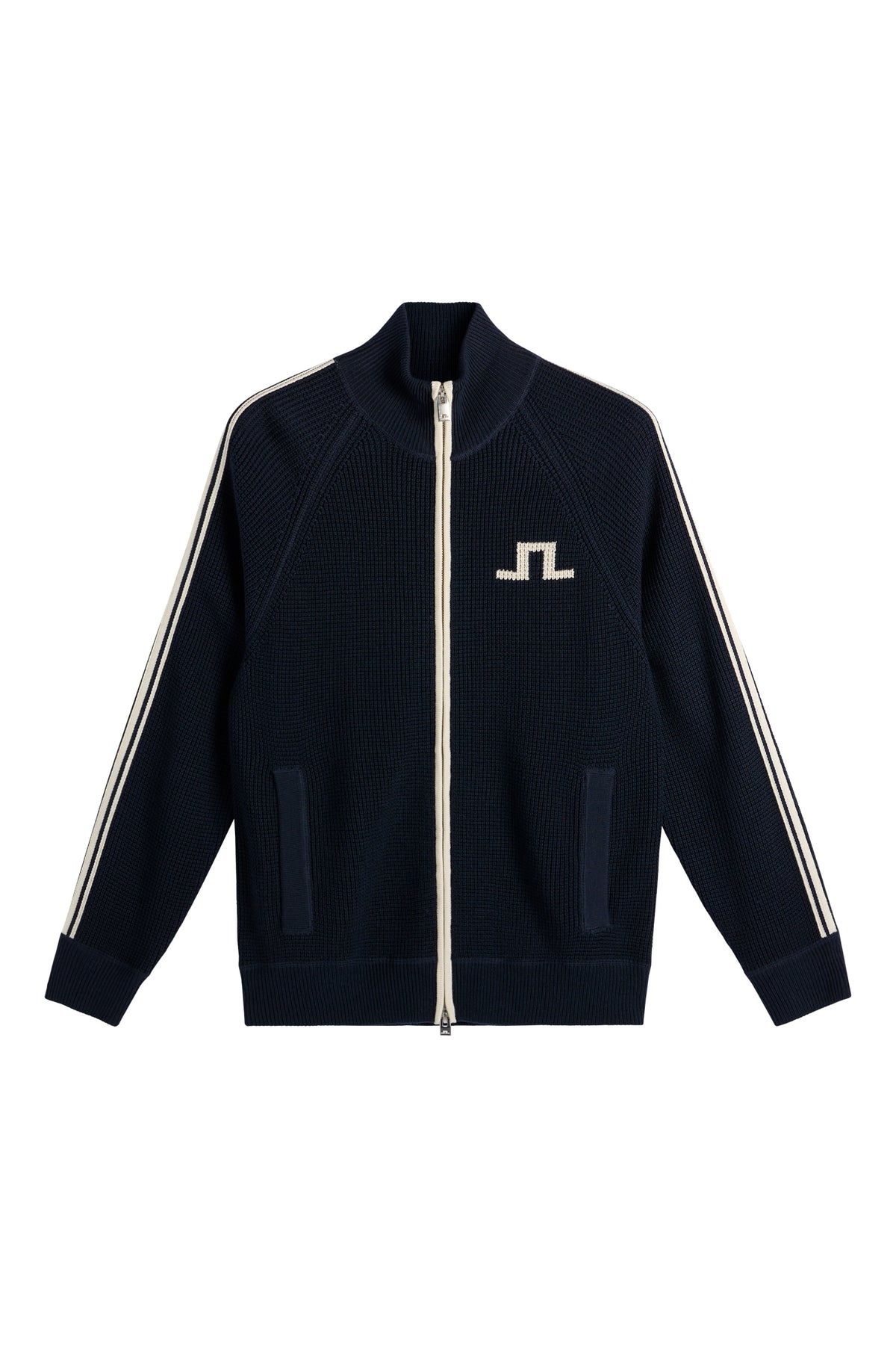 Craig Zip Knit Cardigan in JL Navy by J.Lindeberg