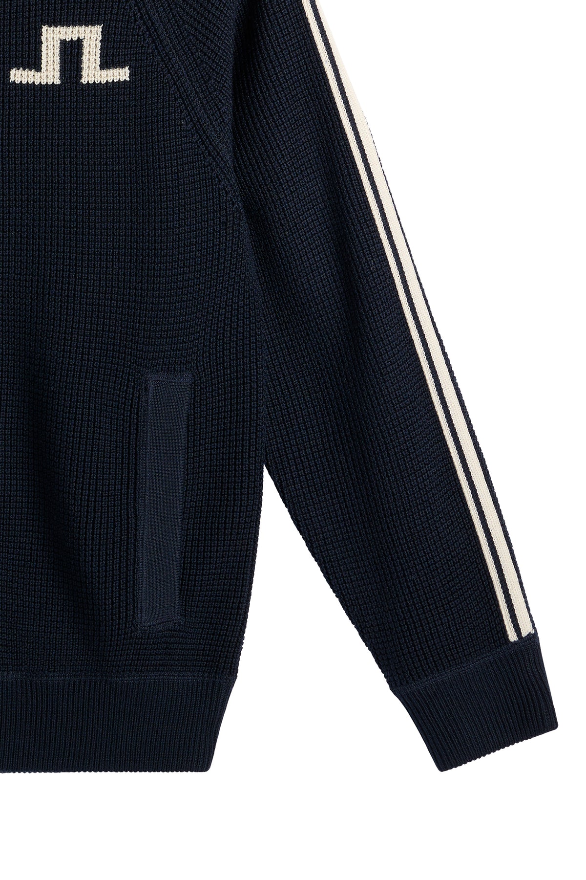 Craig Zip Knit Cardigan in JL Navy by J.Lindeberg