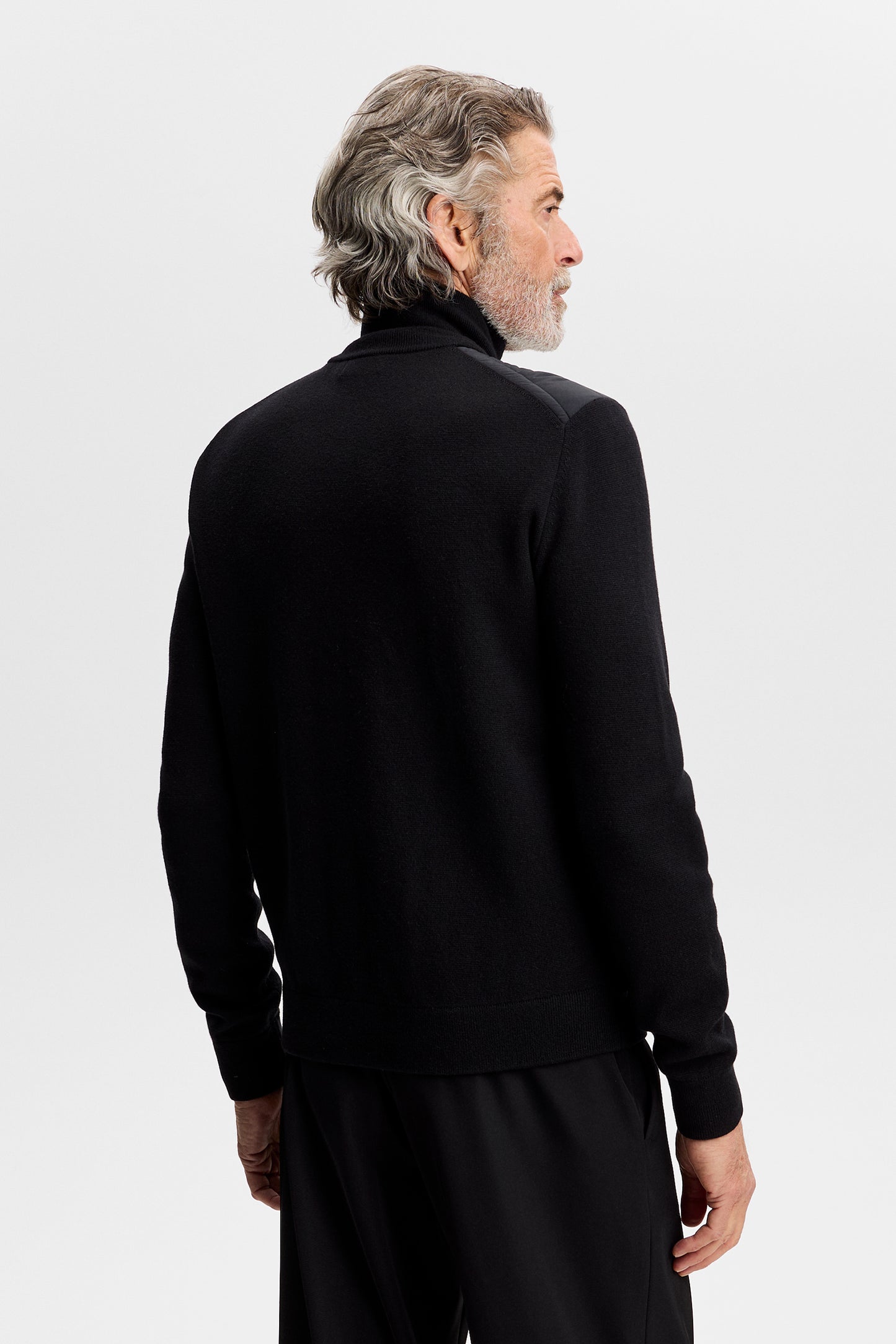 Boen Knit Hybrid Jacket in Black by J.Lindeberg