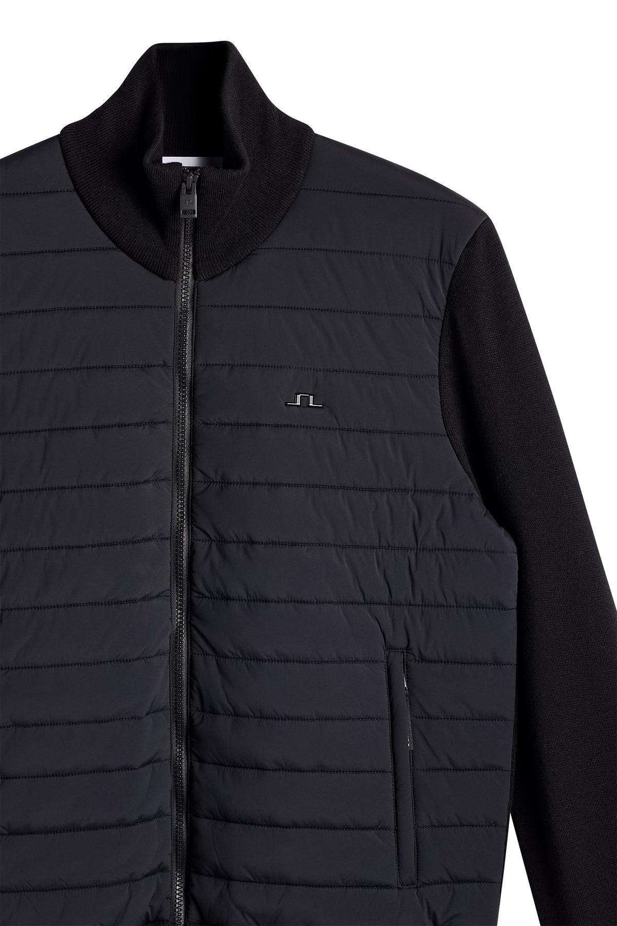 Boen Knit Hybrid Jacket in Black by J.Lindeberg
