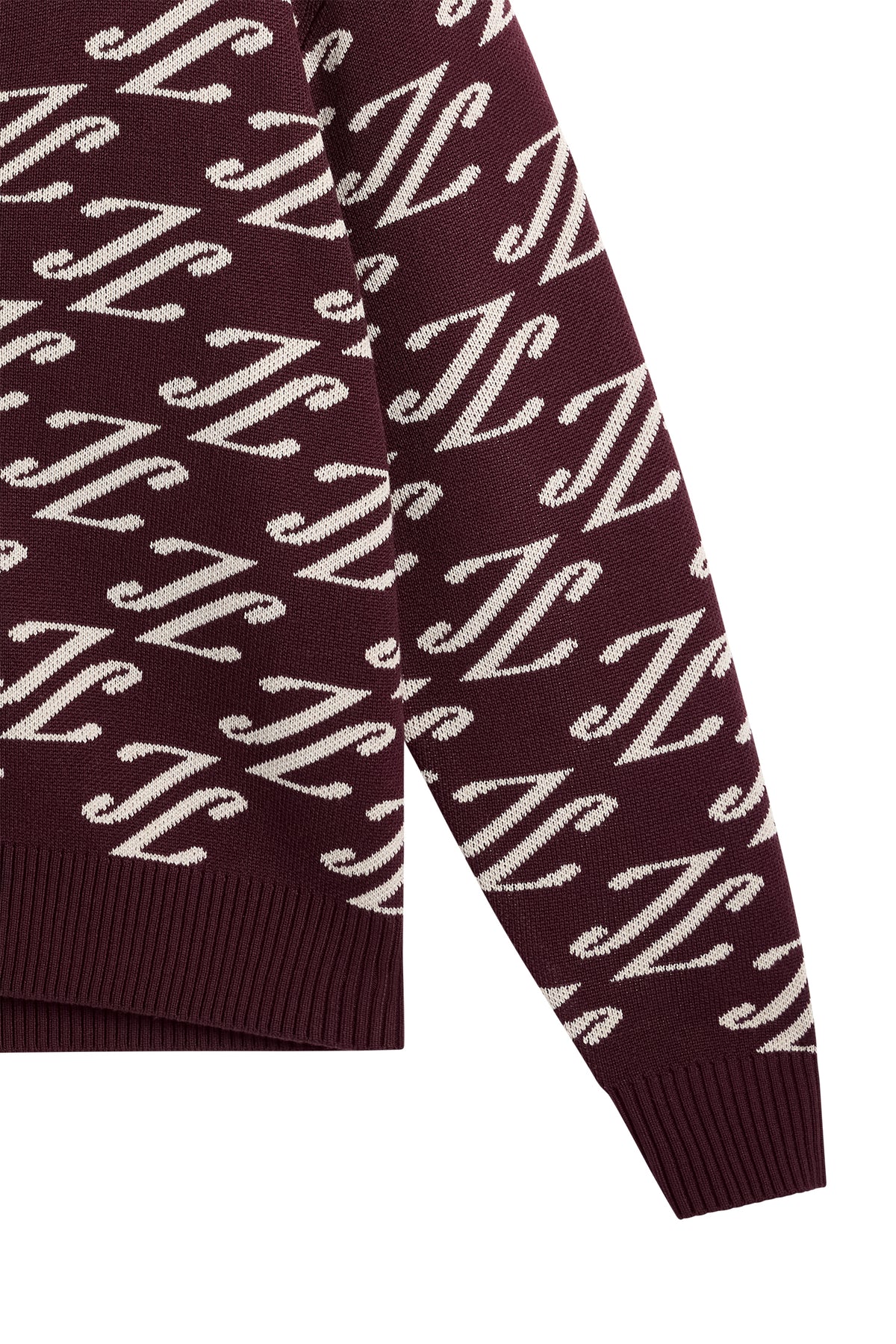 Denny Jacquard Cardigan in Cardi Jacquard - Winetasting by J.Lindeberg