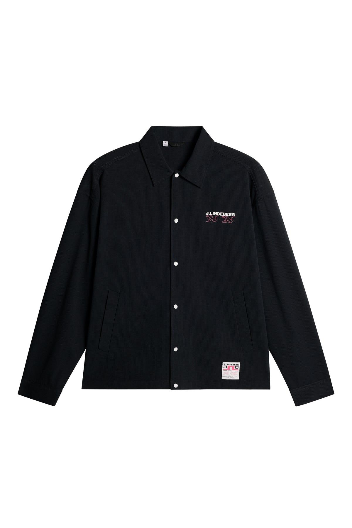 30Y Cam Coach Jacket in Black by J.Lindeberg