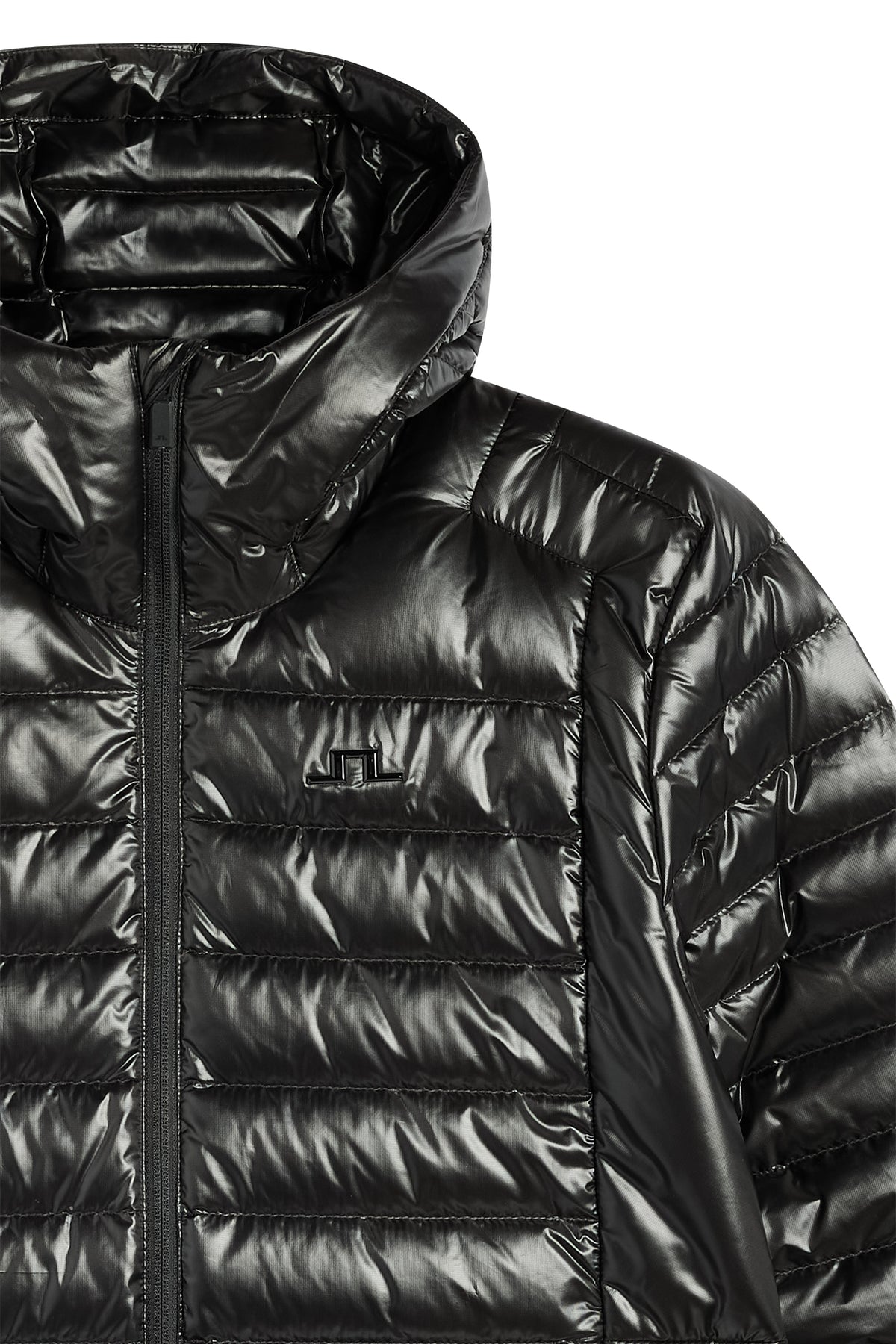 Oden Light Down Hood in Black by J.Lindeberg
