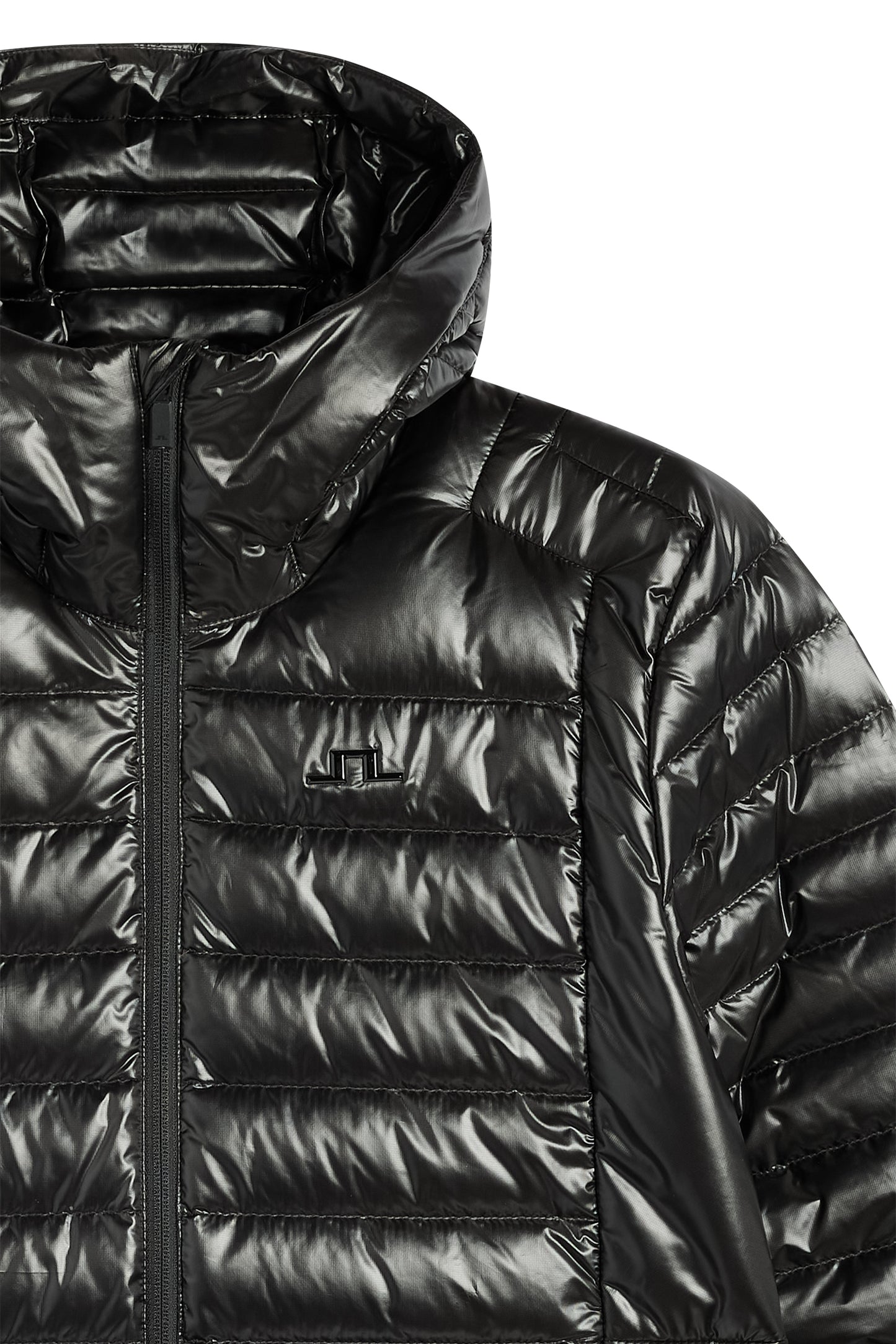 Oden Light Down Hood in Black by J.Lindeberg