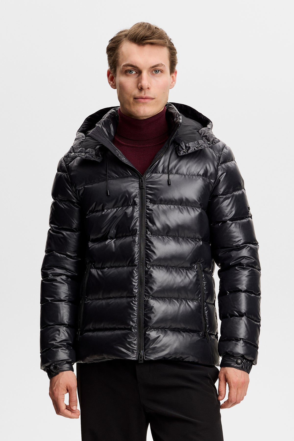Creek Light Down Jacket in Black by J.Lindeberg