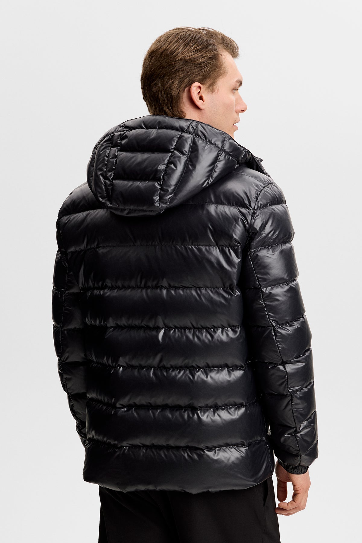 Creek Light Down Jacket in Black by J.Lindeberg
