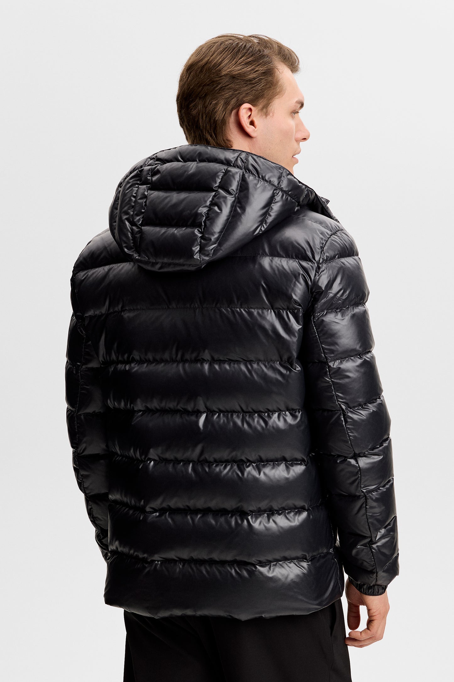 Creek Light Down Jacket in Black by J.Lindeberg