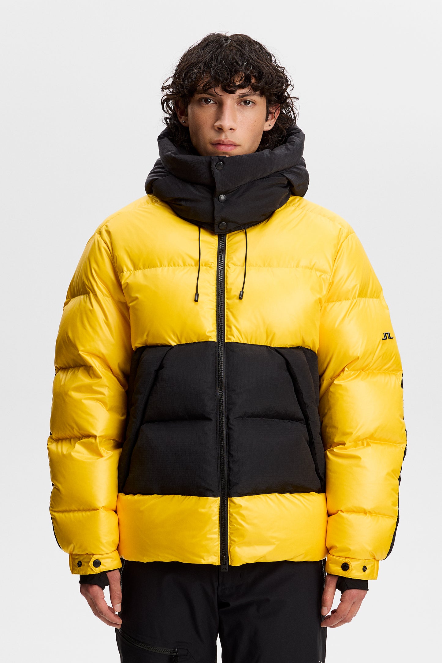 Creek Block Down Jacket in Bumblebee by J.Lindeberg
