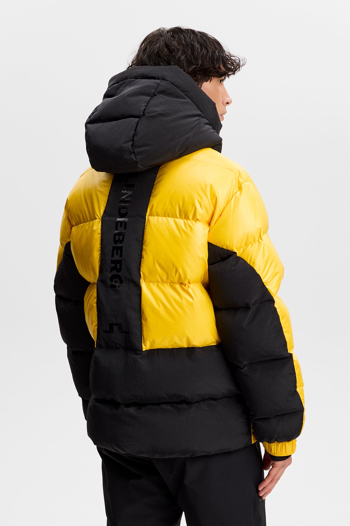 Creek Block Down Jacket in Bumblebee by J.Lindeberg