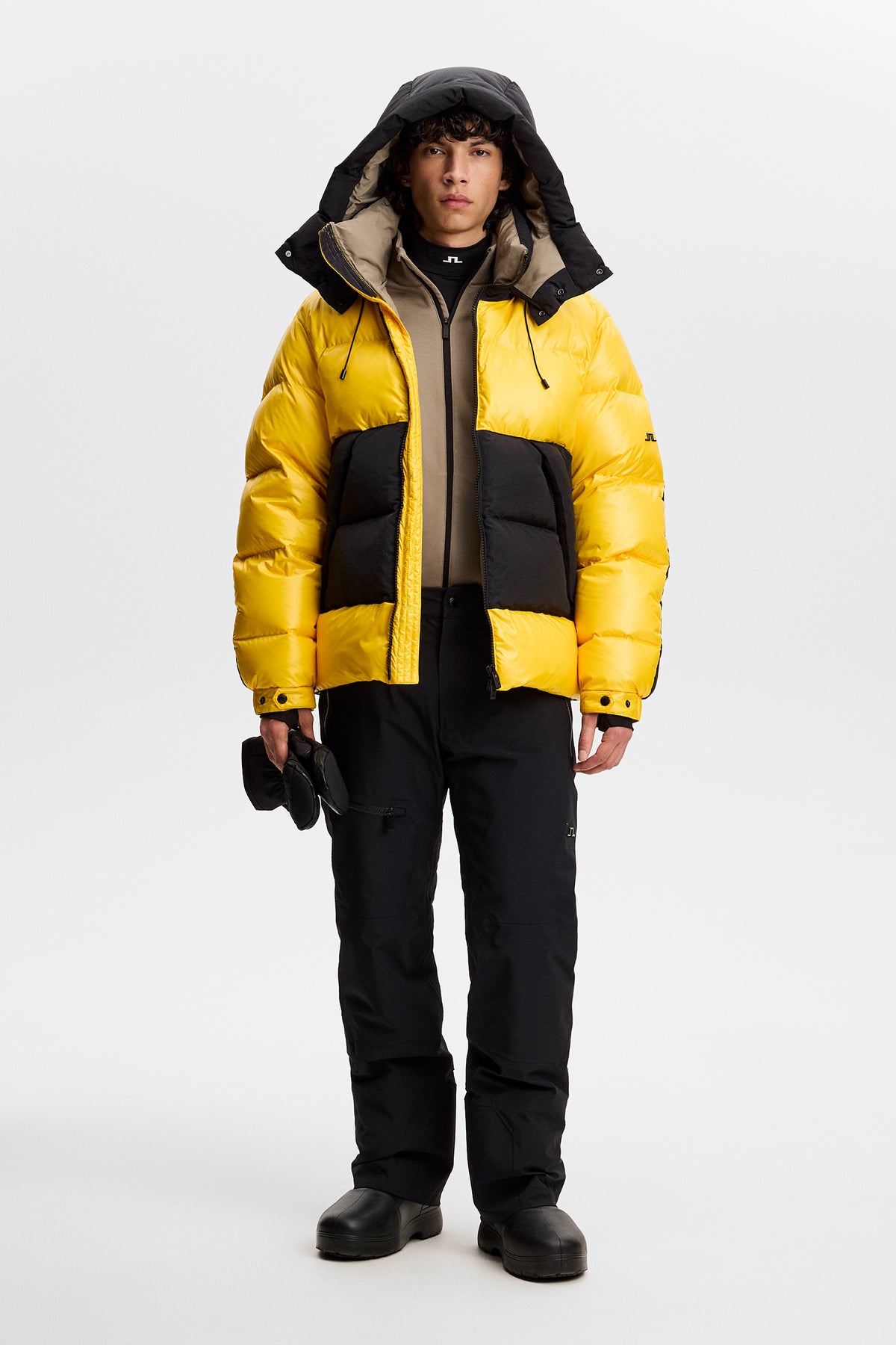 Creek Block Down Jacket in Bumblebee by J.Lindeberg