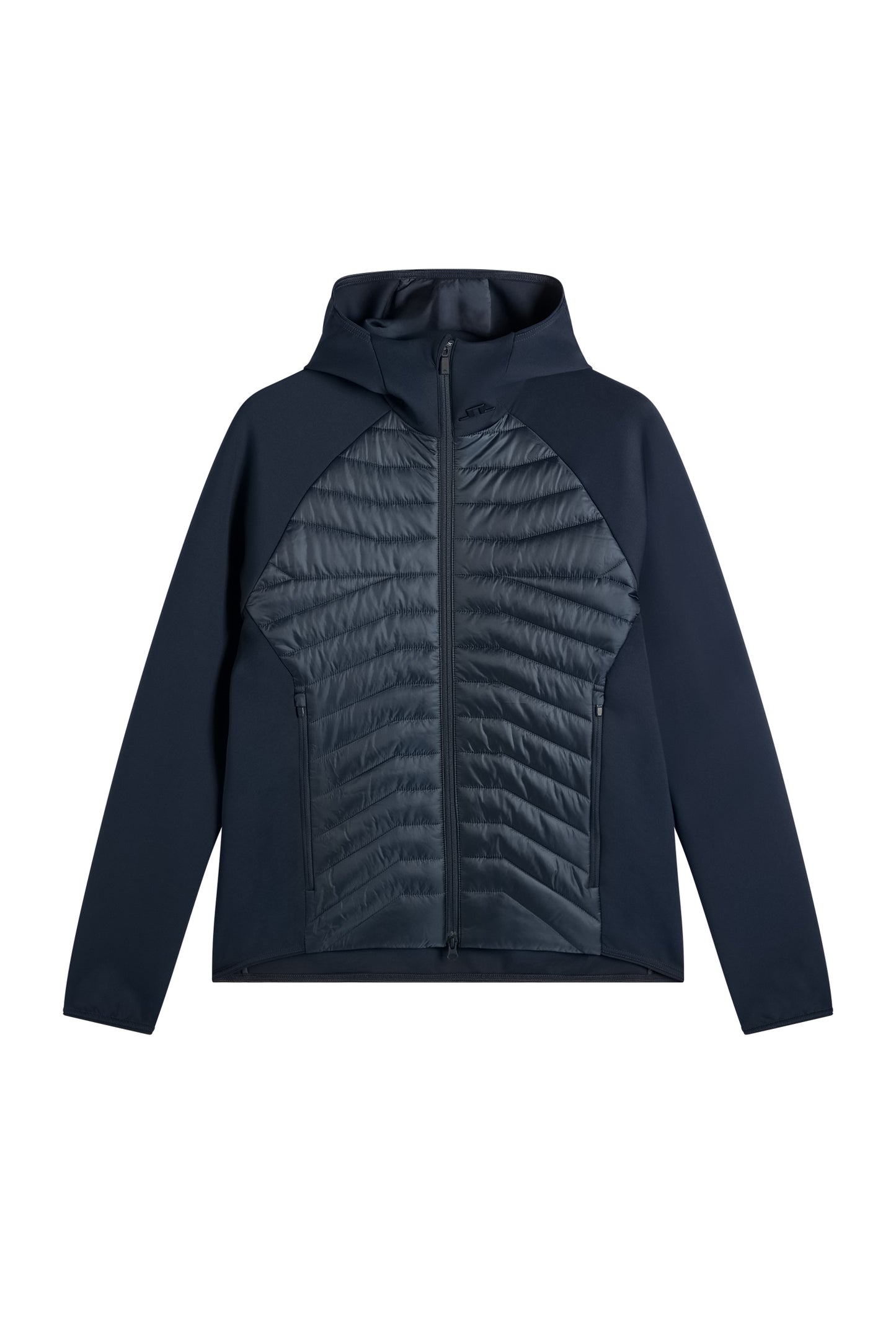 Heyden Quilt Hybrid Hood in JL Navy by J.Lindeberg