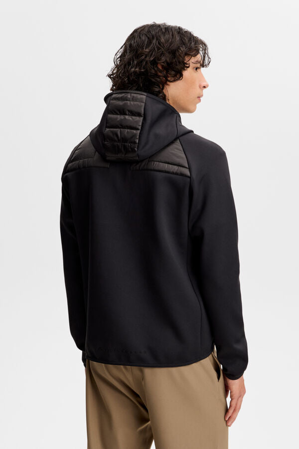 Heyden Quilt Hybrid Hood / Black