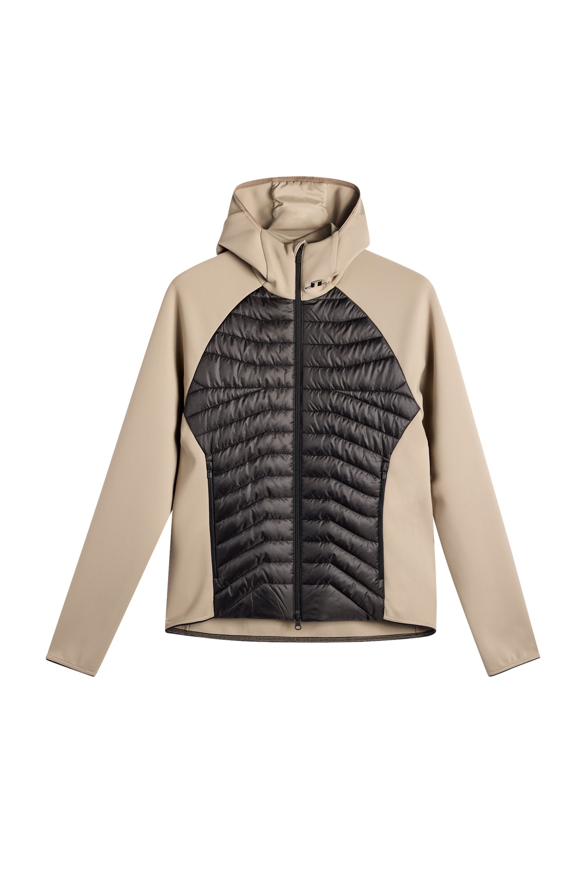 Heyden Quilt Hybrid Hood in Brindle by J.Lindeberg