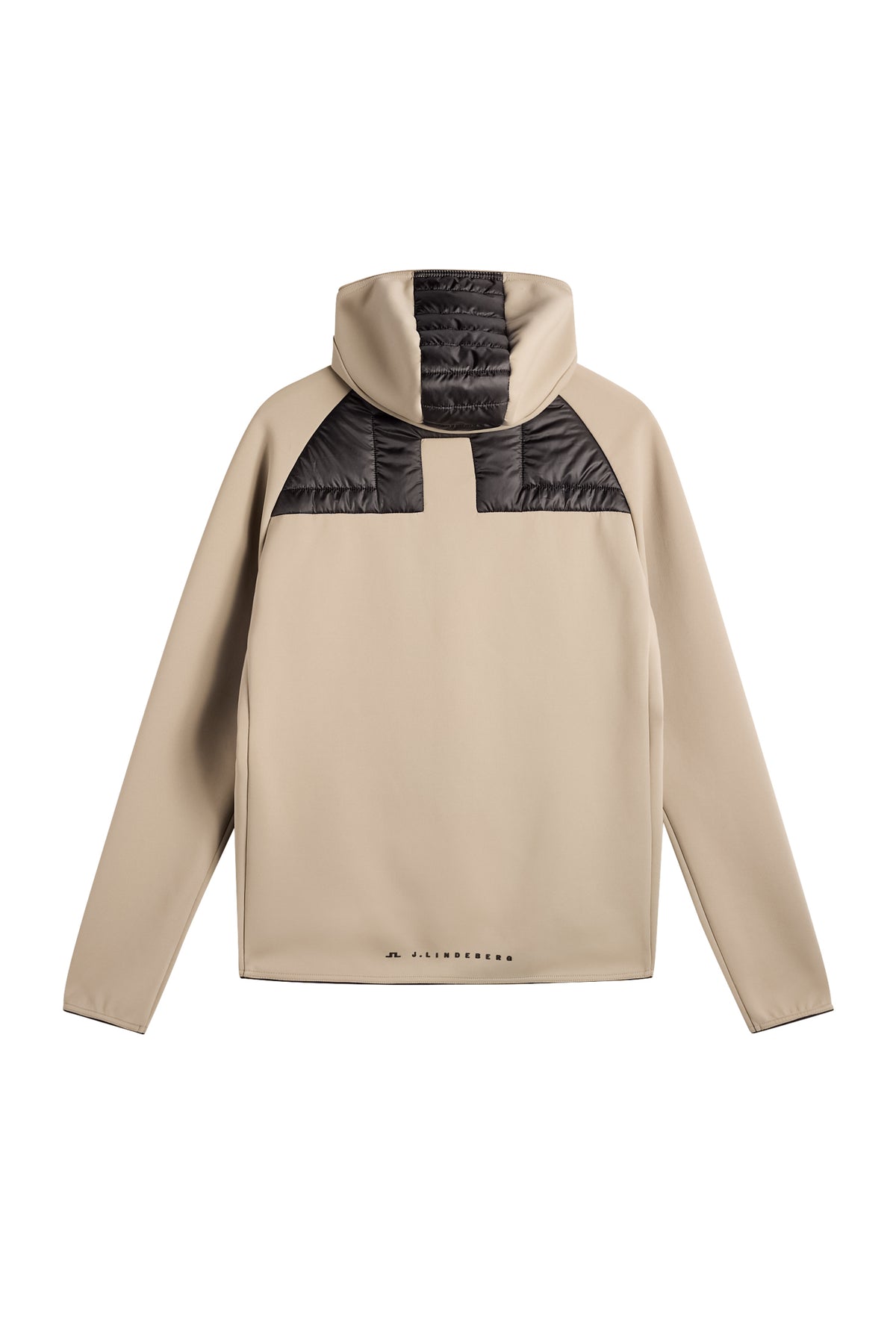 Heyden Quilt Hybrid Hood in Brindle by J.Lindeberg