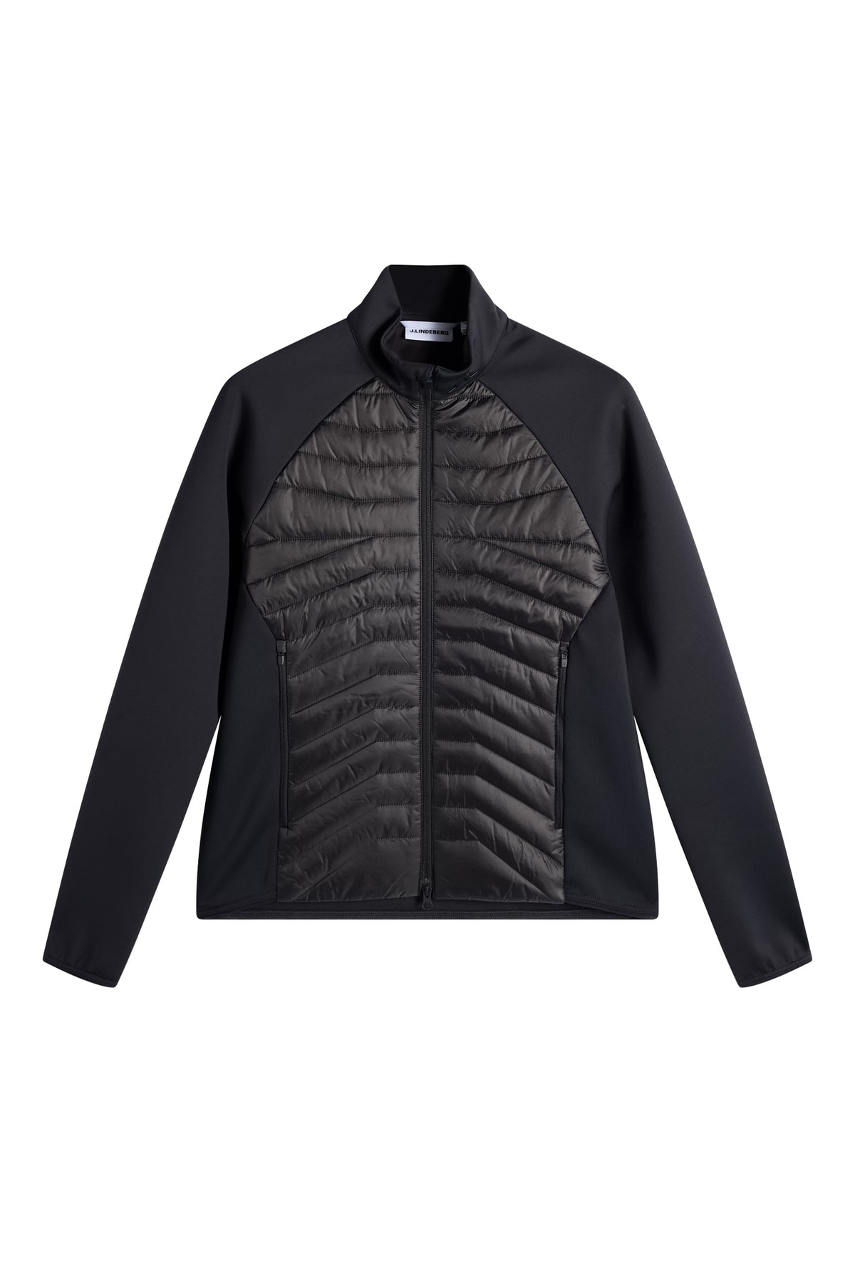 Heyden Quilt Hybrid Jacket in Black by J.Lindeberg