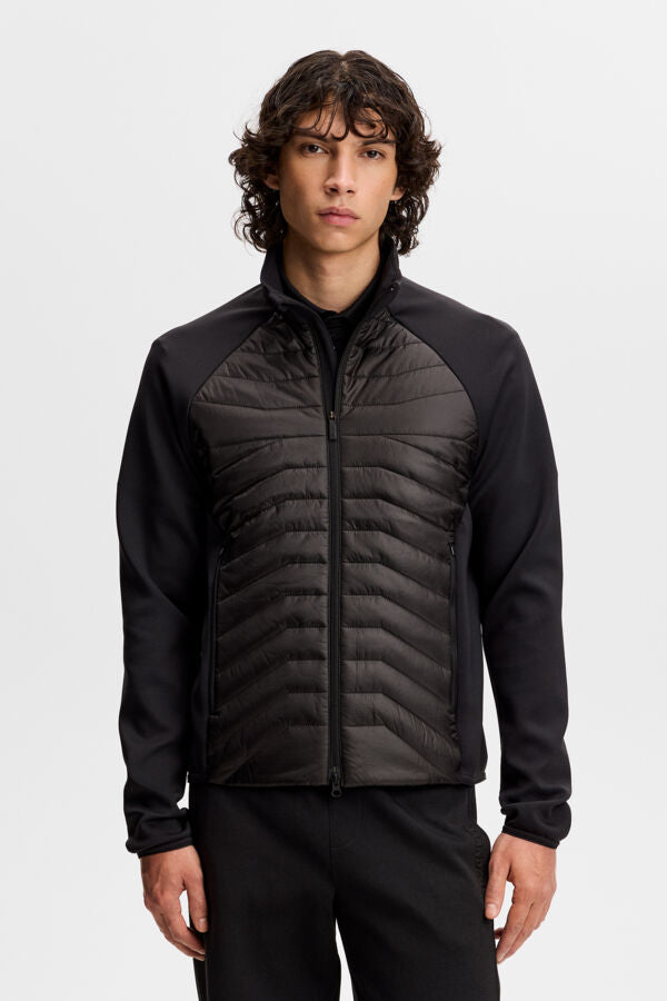 Heyden Quilt Hybrid Jacket / Black