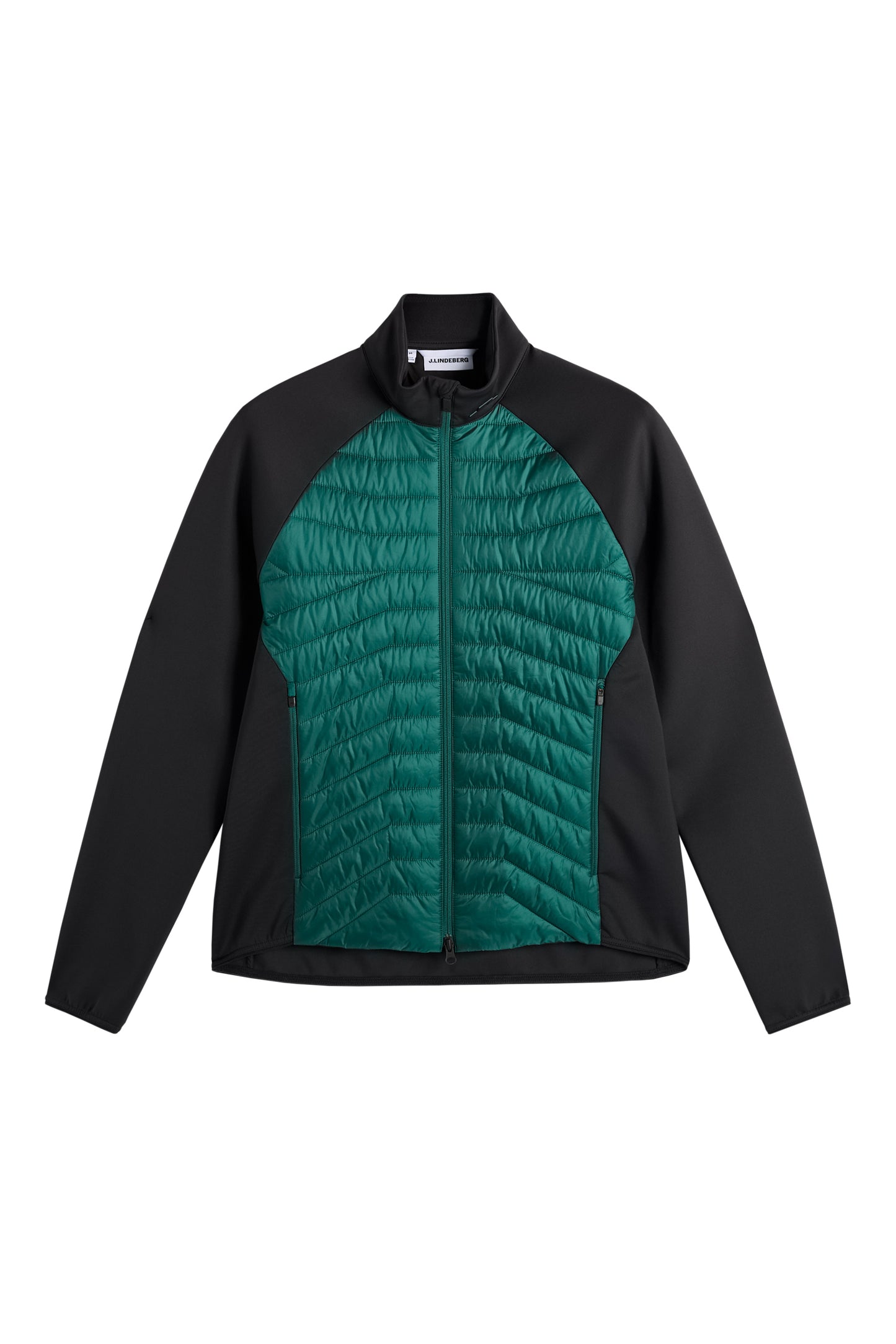 Heyden Quilt Hybrid Jacket in Forest Biome by J.Lindeberg