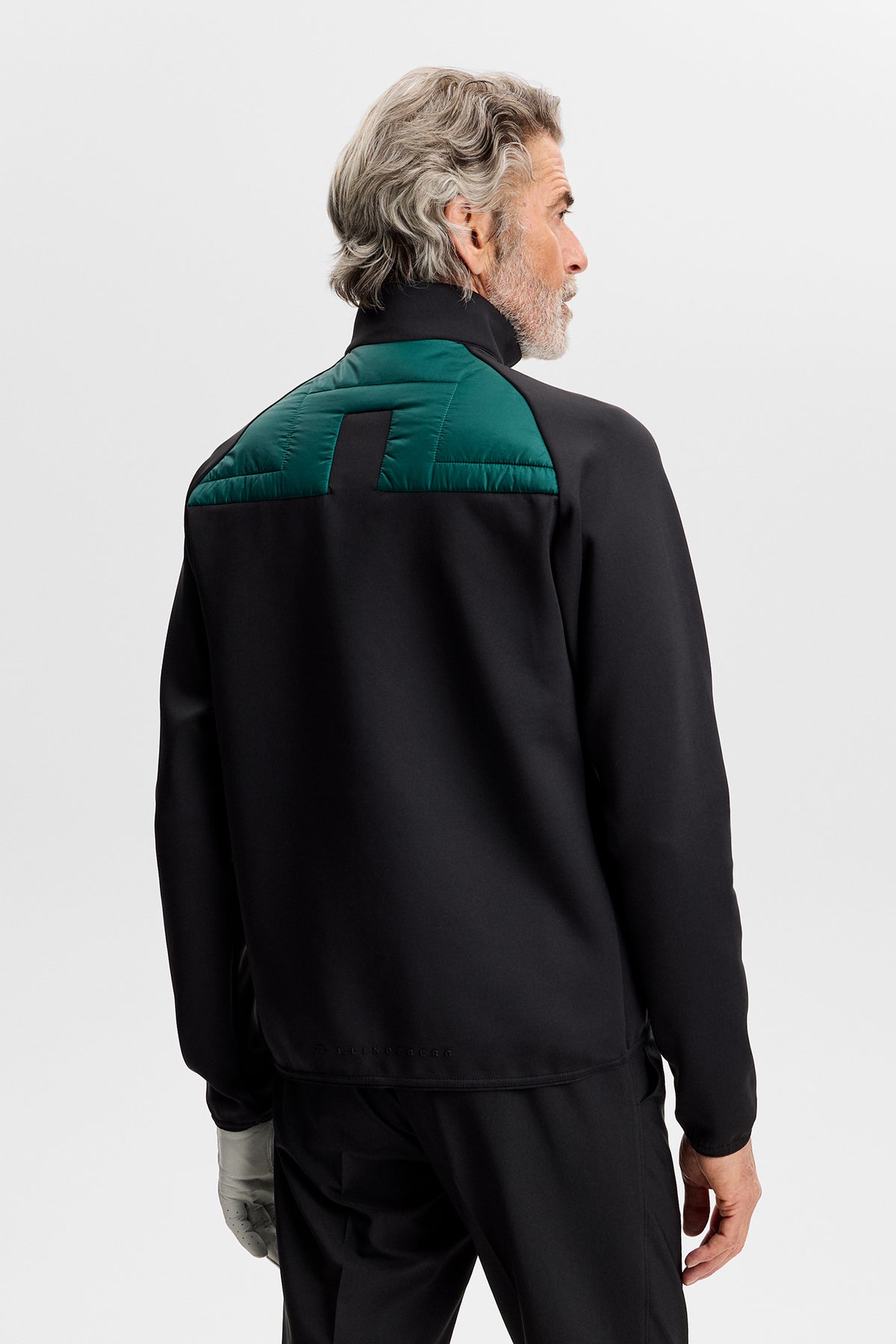 Heyden Quilt Hybrid Jacket in Forest Biome by J.Lindeberg