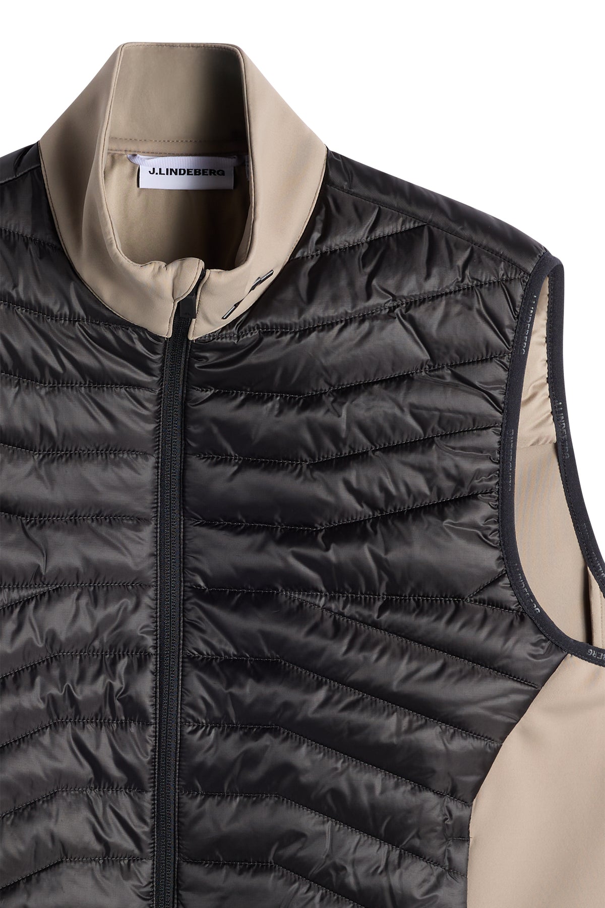 Heyden Quilt Hybrid Vest in Brindle by J.Lindeberg