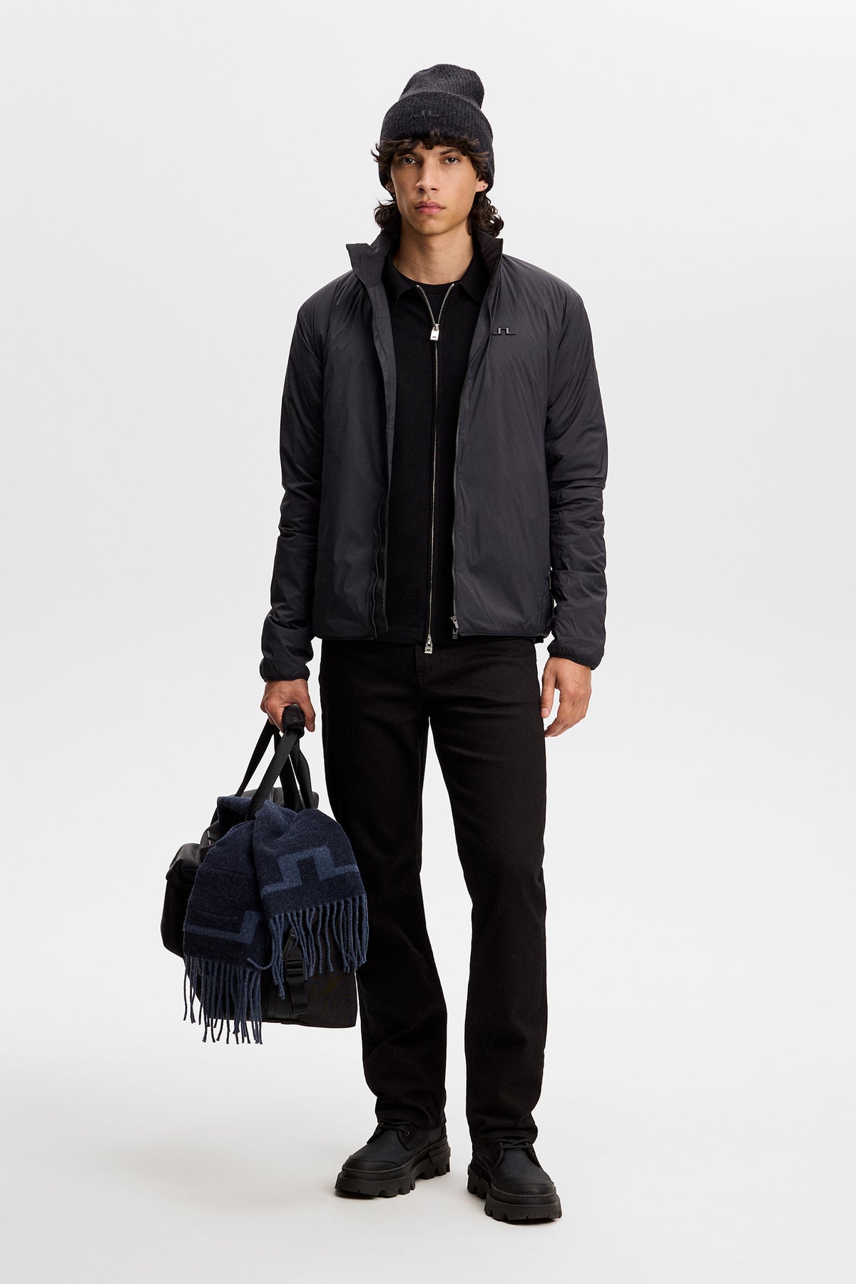 Clinton Padded Jacket in Black by J.Lindeberg