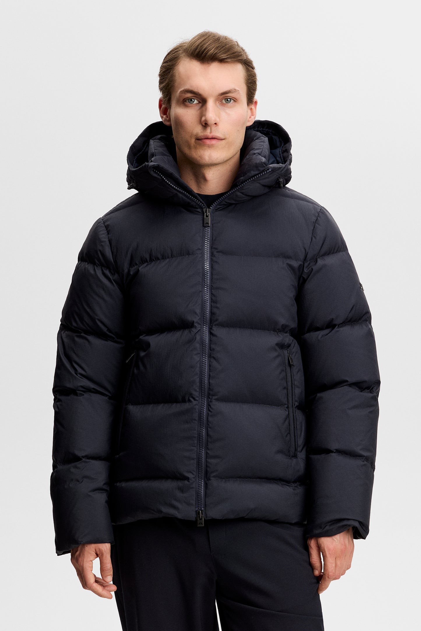 Daryl Crinkle Down Jacket in JL Navy by J.Lindeberg