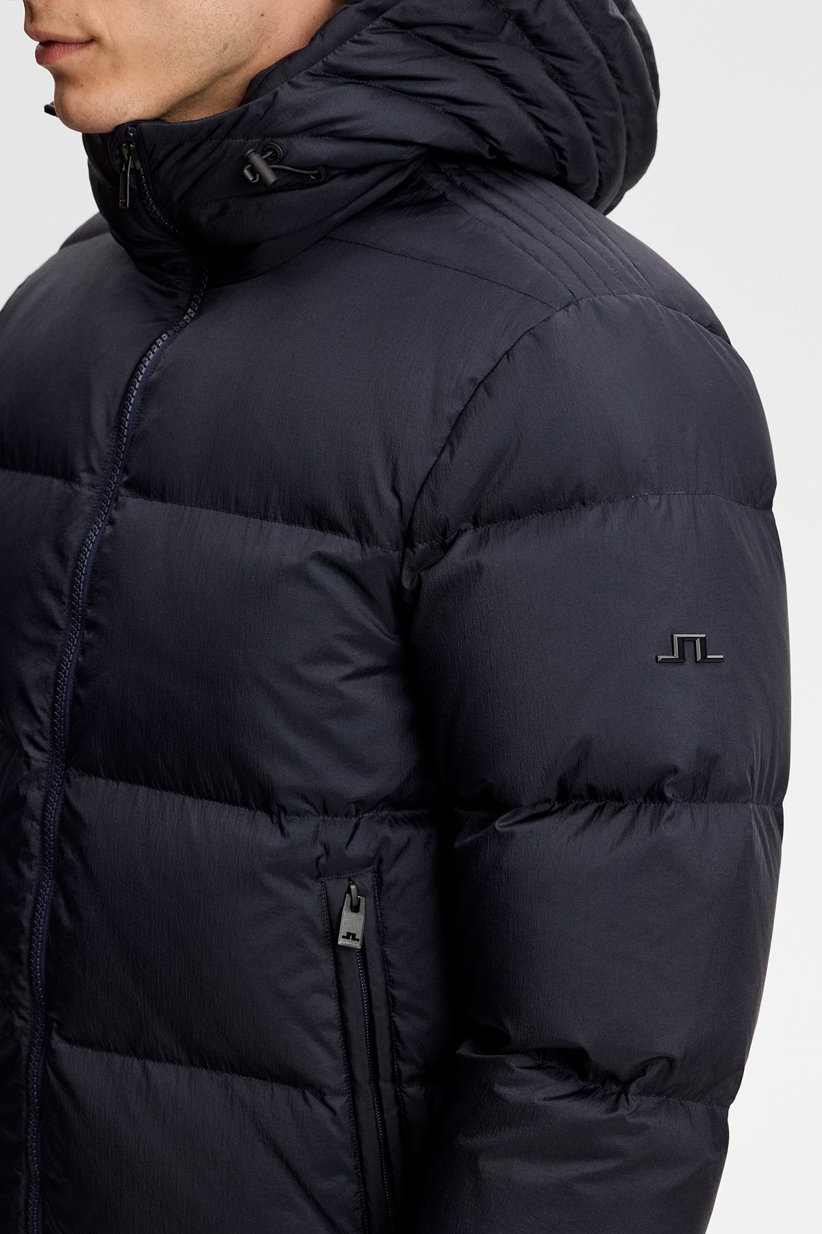 Daryl Crinkle Down Jacket in JL Navy by J.Lindeberg