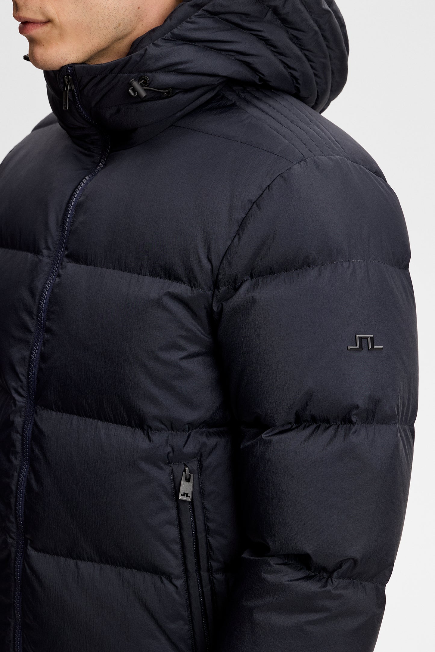 Daryl Crinkle Down Jacket in JL Navy by J.Lindeberg