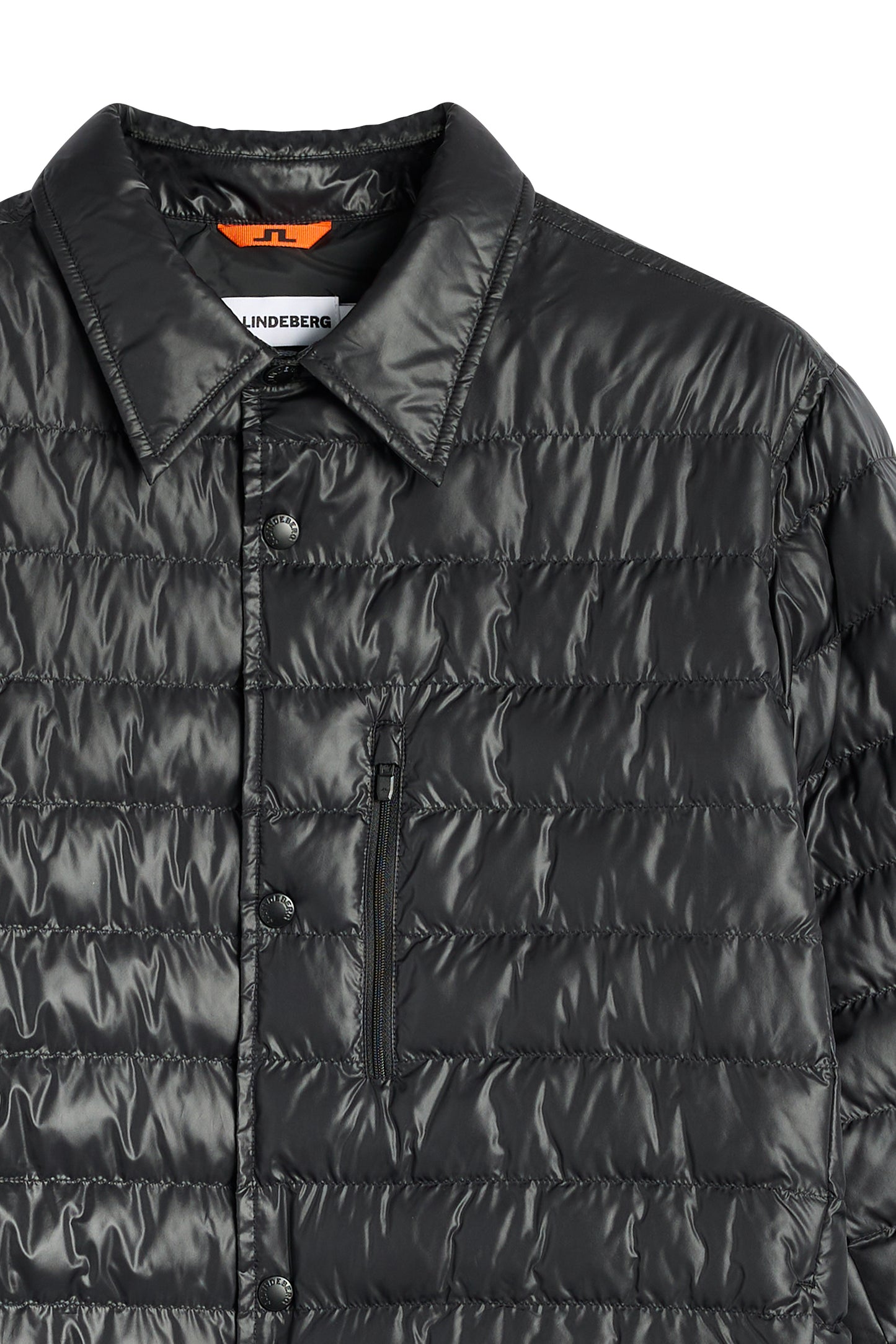 Dylan Padded Overshirt in Black by J.Lindeberg