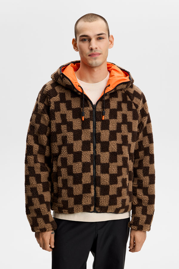 Rory Reversible Teddy Jacket / Golden Poppy