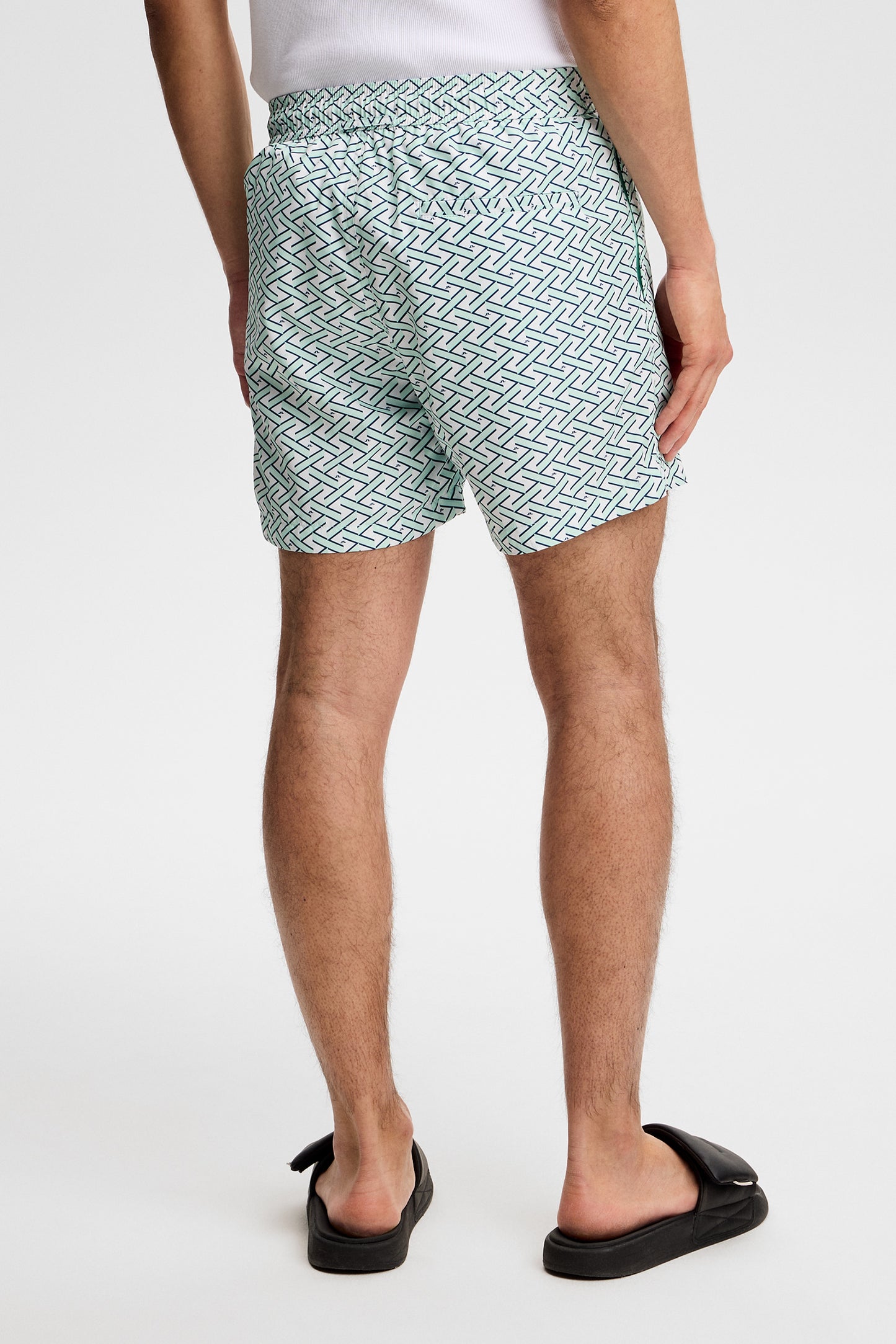 Banks Ladder Print shorts in Ladder White Bay S by J.Lindeberg