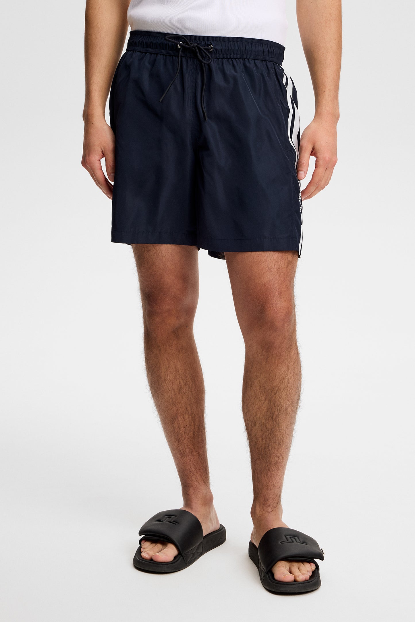 Delta Stripe Swim Shorts in JL Navy by J.Lindeberg