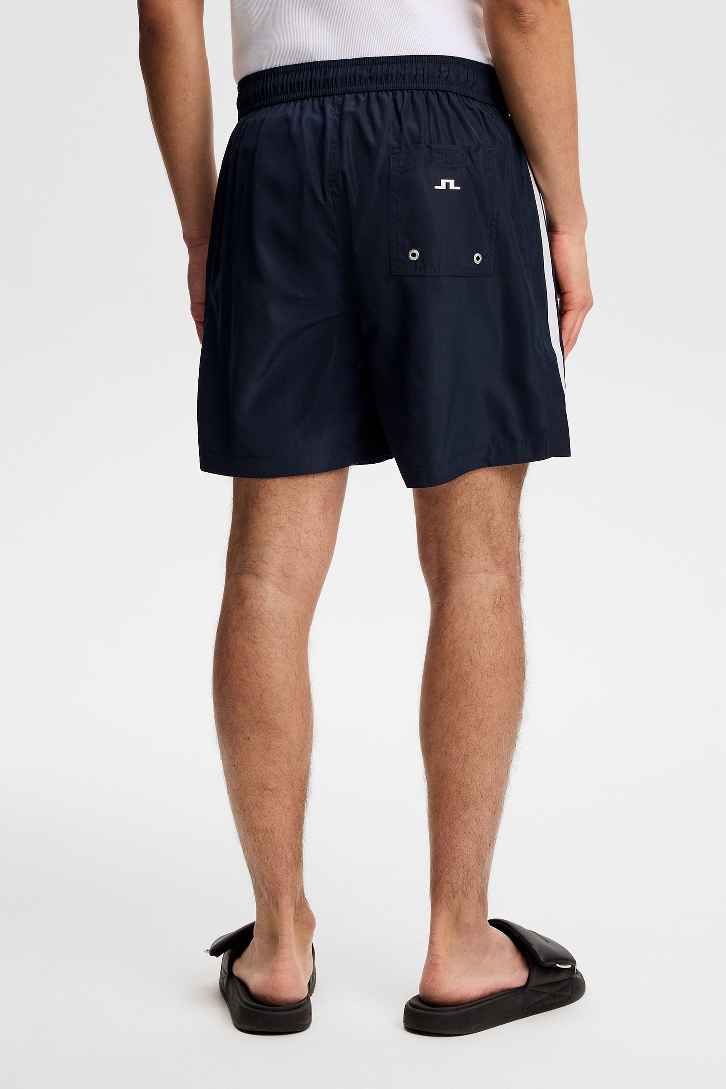Delta Stripe Swim Shorts in JL Navy by J.Lindeberg