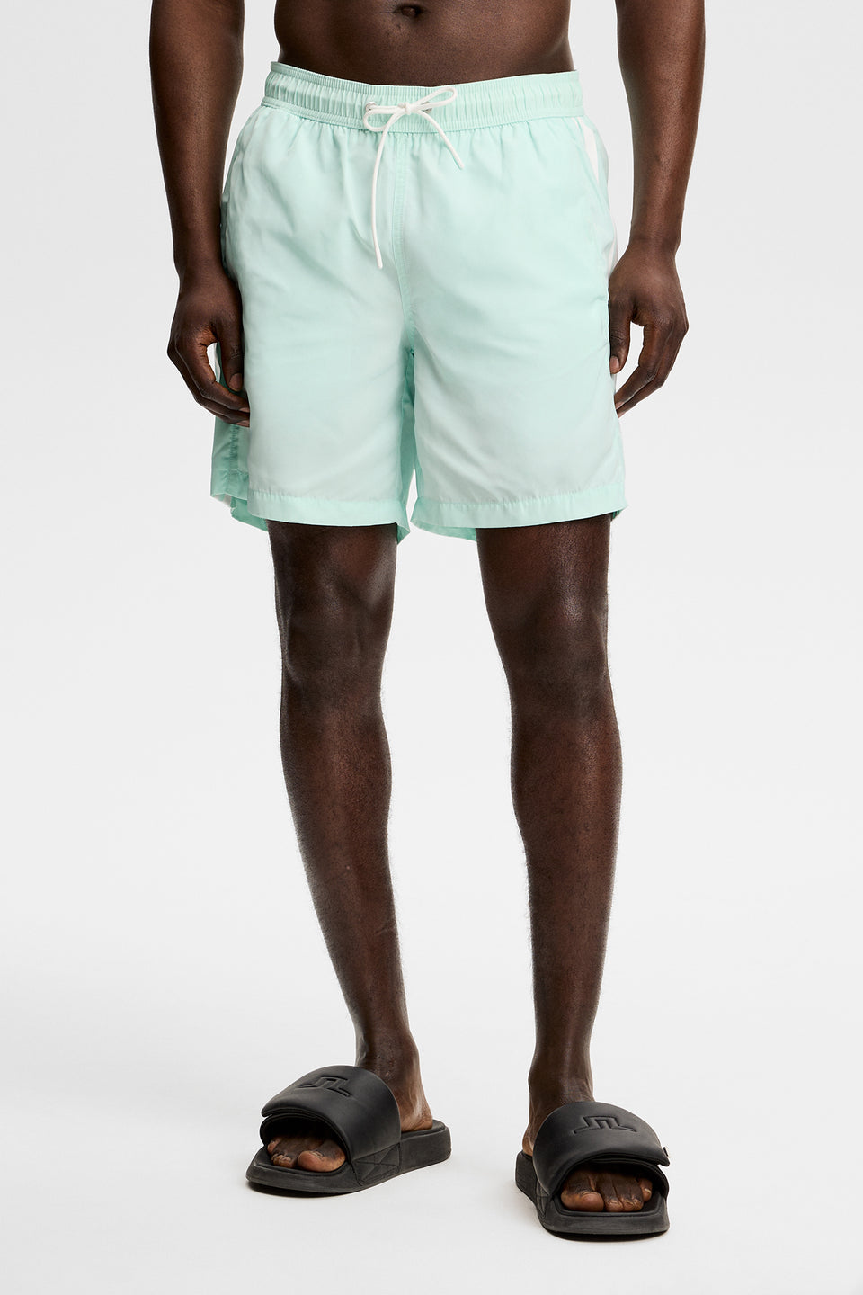 Delta Stripe Swim Shorts / Bay