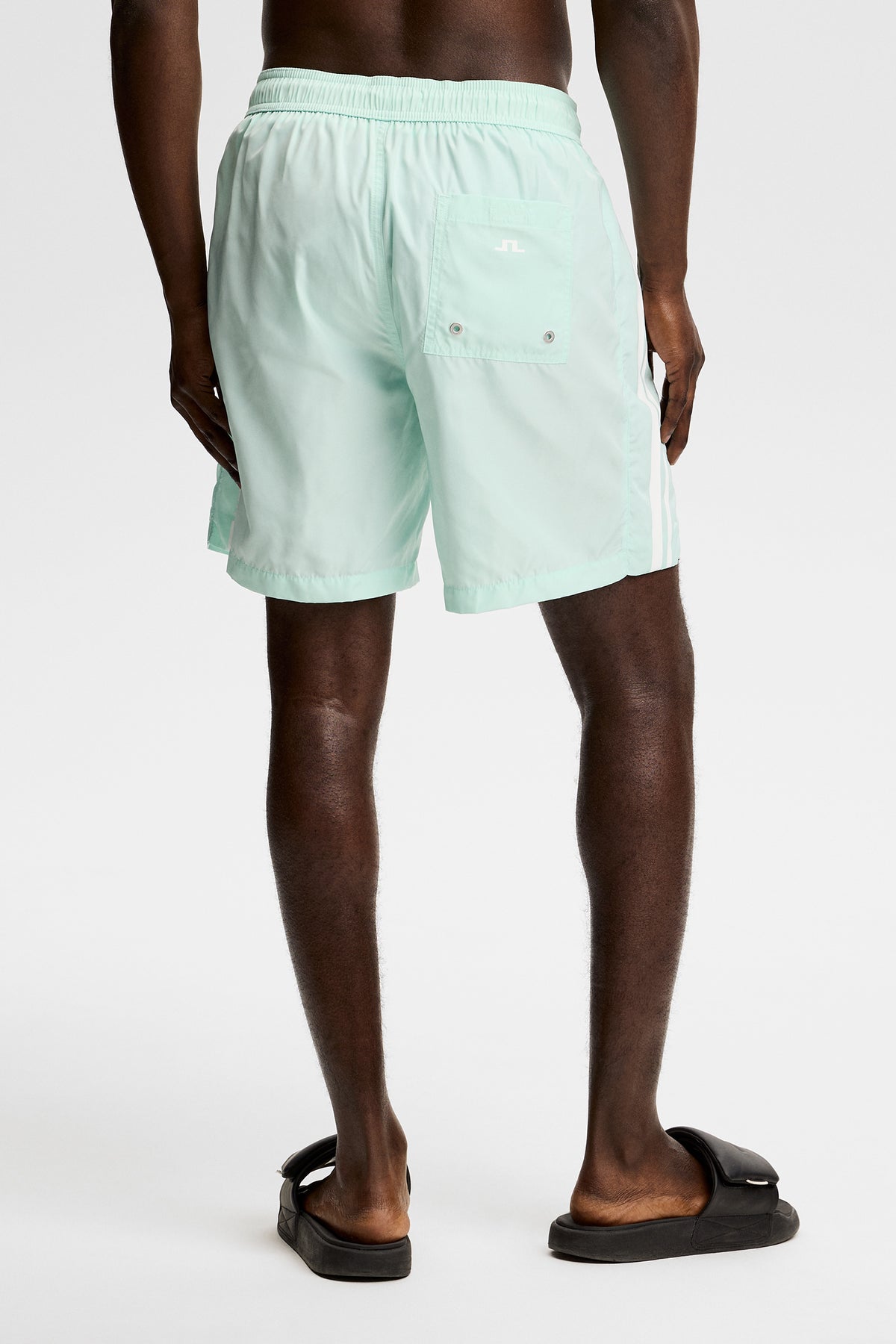Delta Stripe Swim Shorts in Bay by J.Lindeberg
