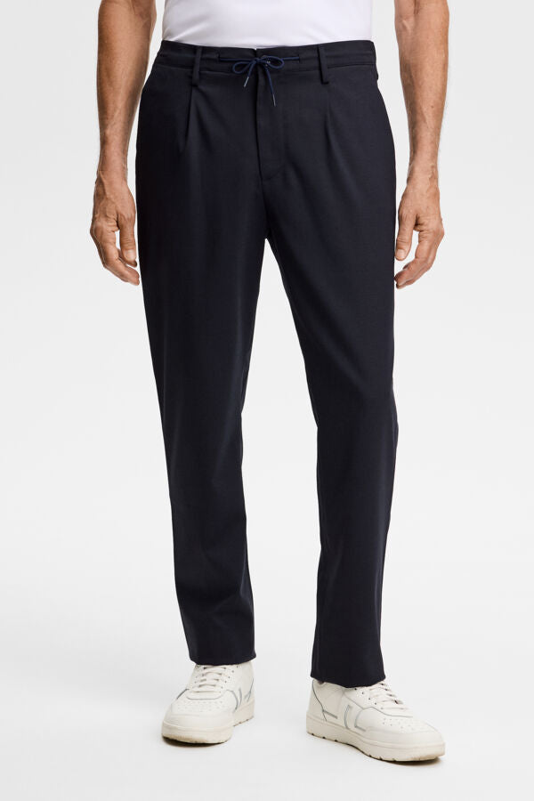 Harris Stretch Wool Pants / JL Navy