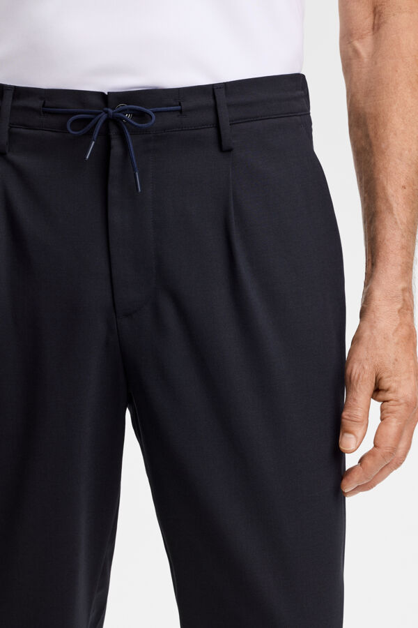 Harris Stretch Wool Pants / JL Navy
