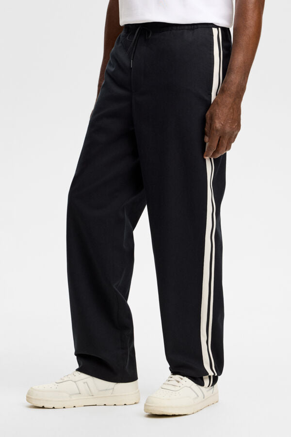 Santo Cotton Track Pants / Black