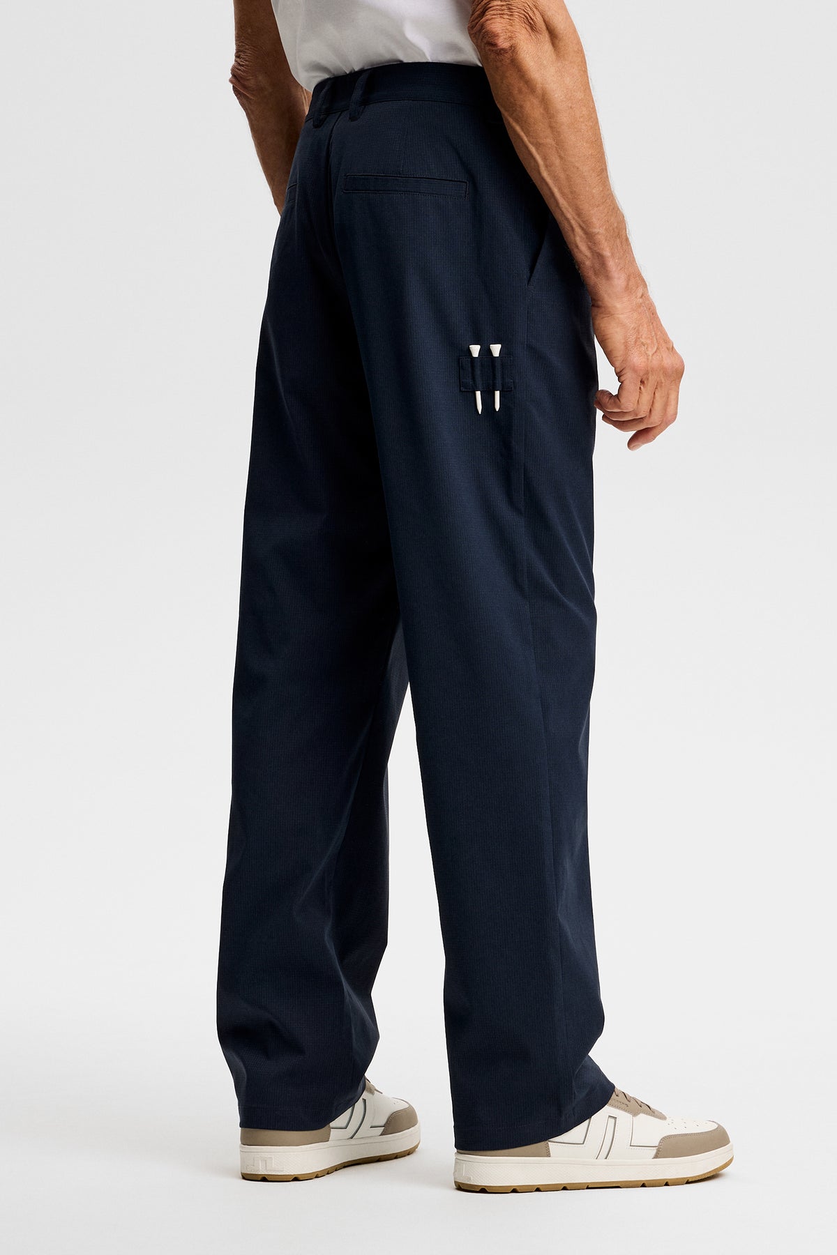 Devyn Straight Vent Pants / JL Navy